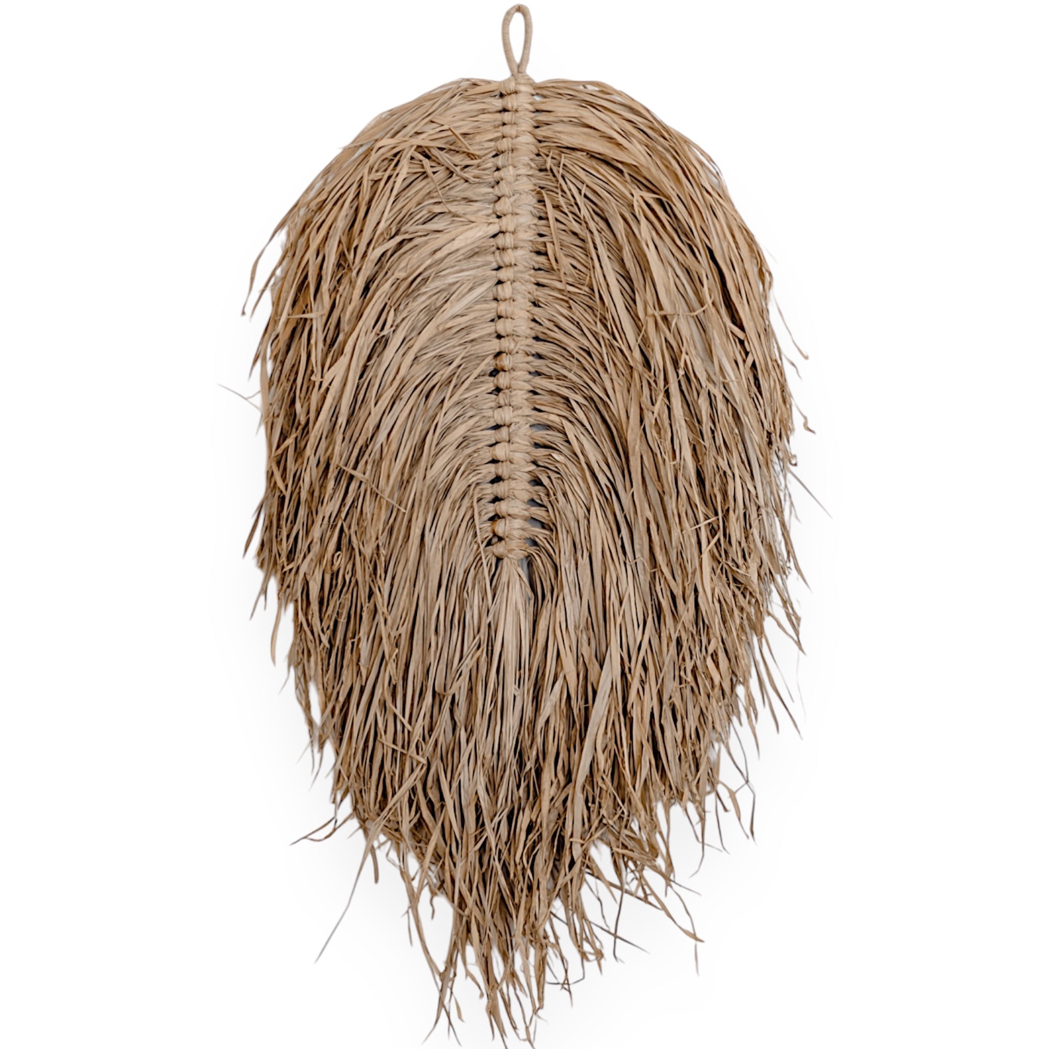 Luma | Raffia Leaf Wall Hanging - Wander & Wild Home