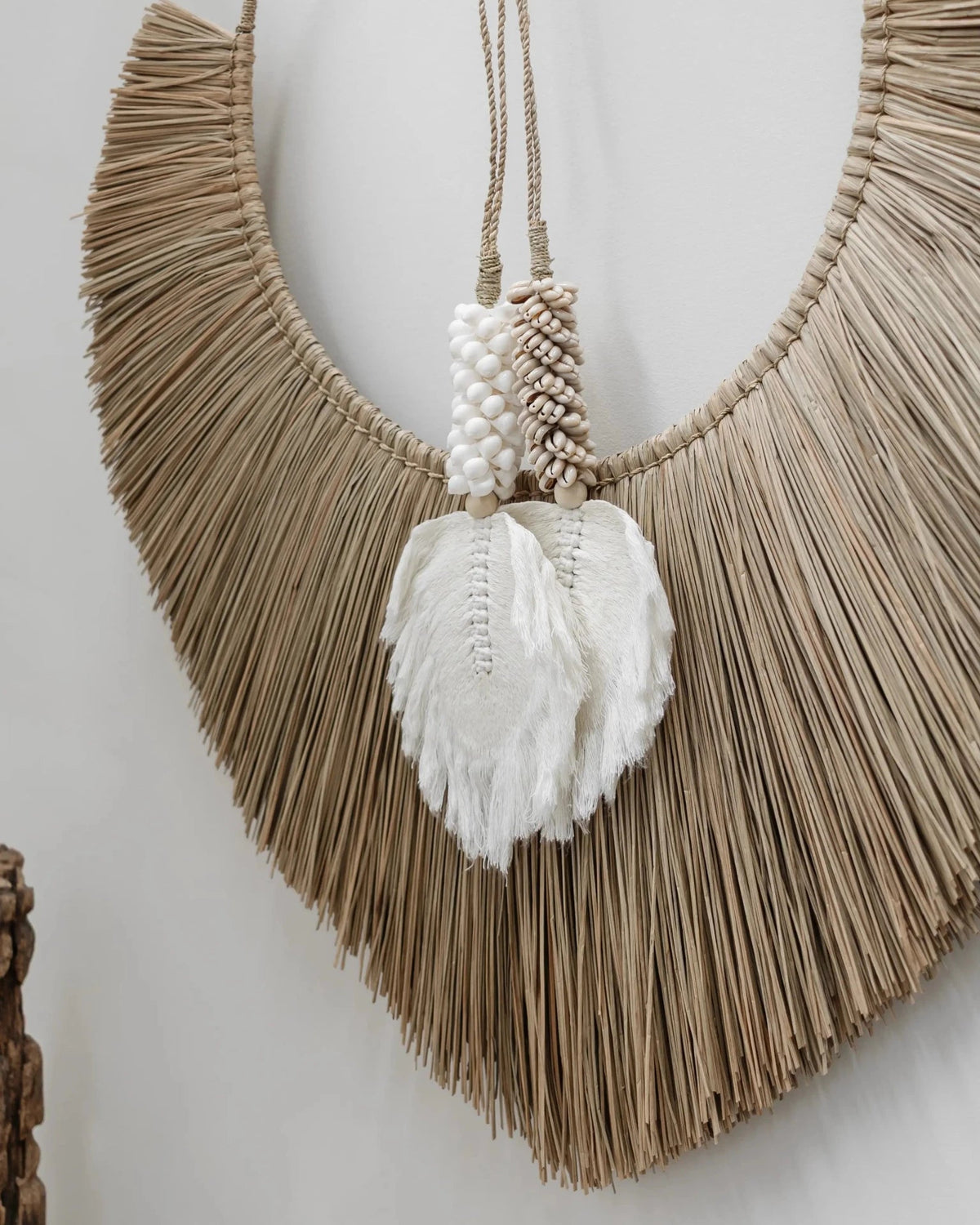 Nala | Macrame Leaf Shell Tassel - Wander & Wild Home