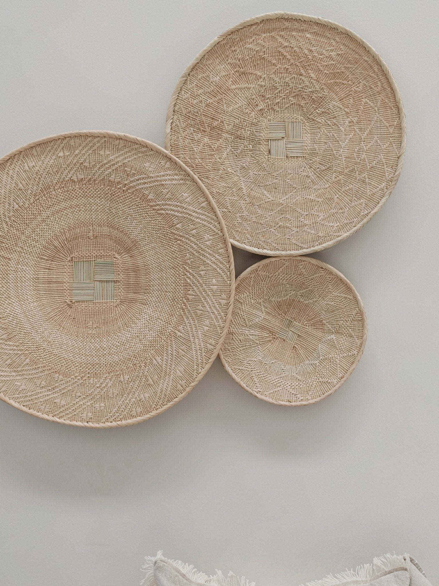 Natural Binga Basket - Set Of 3 - Wander & Wild Home