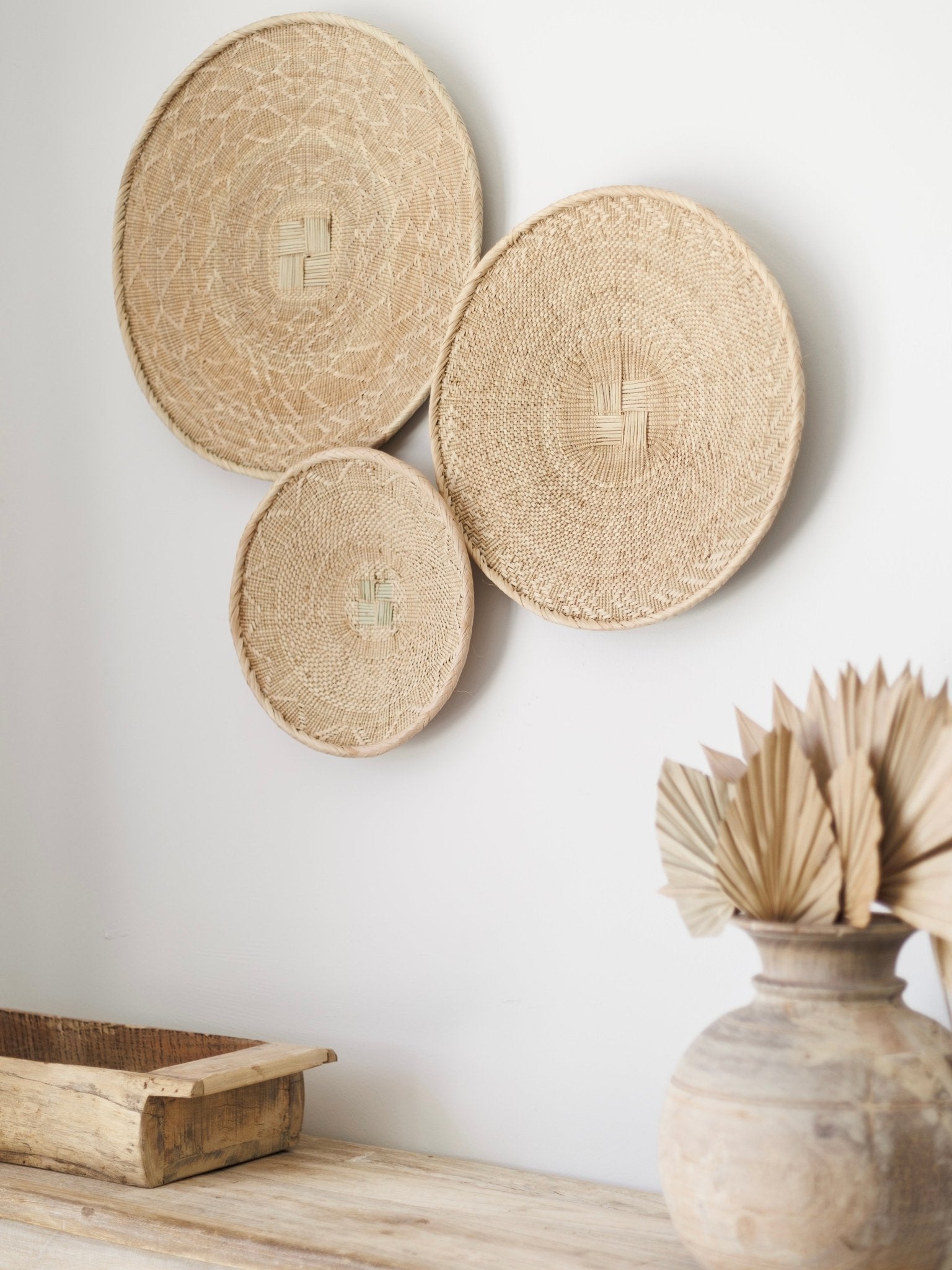 Natural Binga Basket - Set Of 3 - Wander & Wild Home