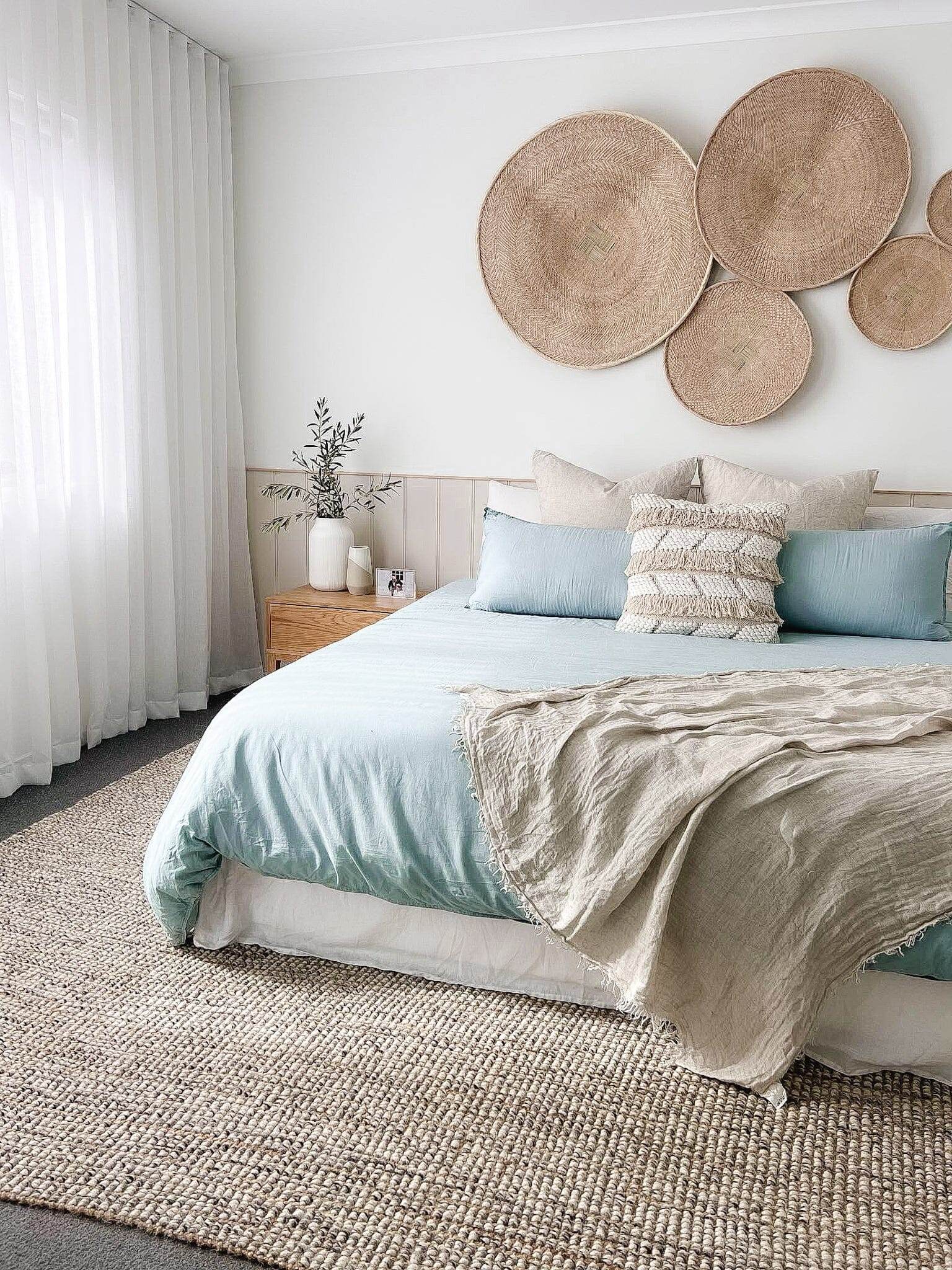 Natural Binga Baskets -Complete Set Of 5 - Wander & Wild Home