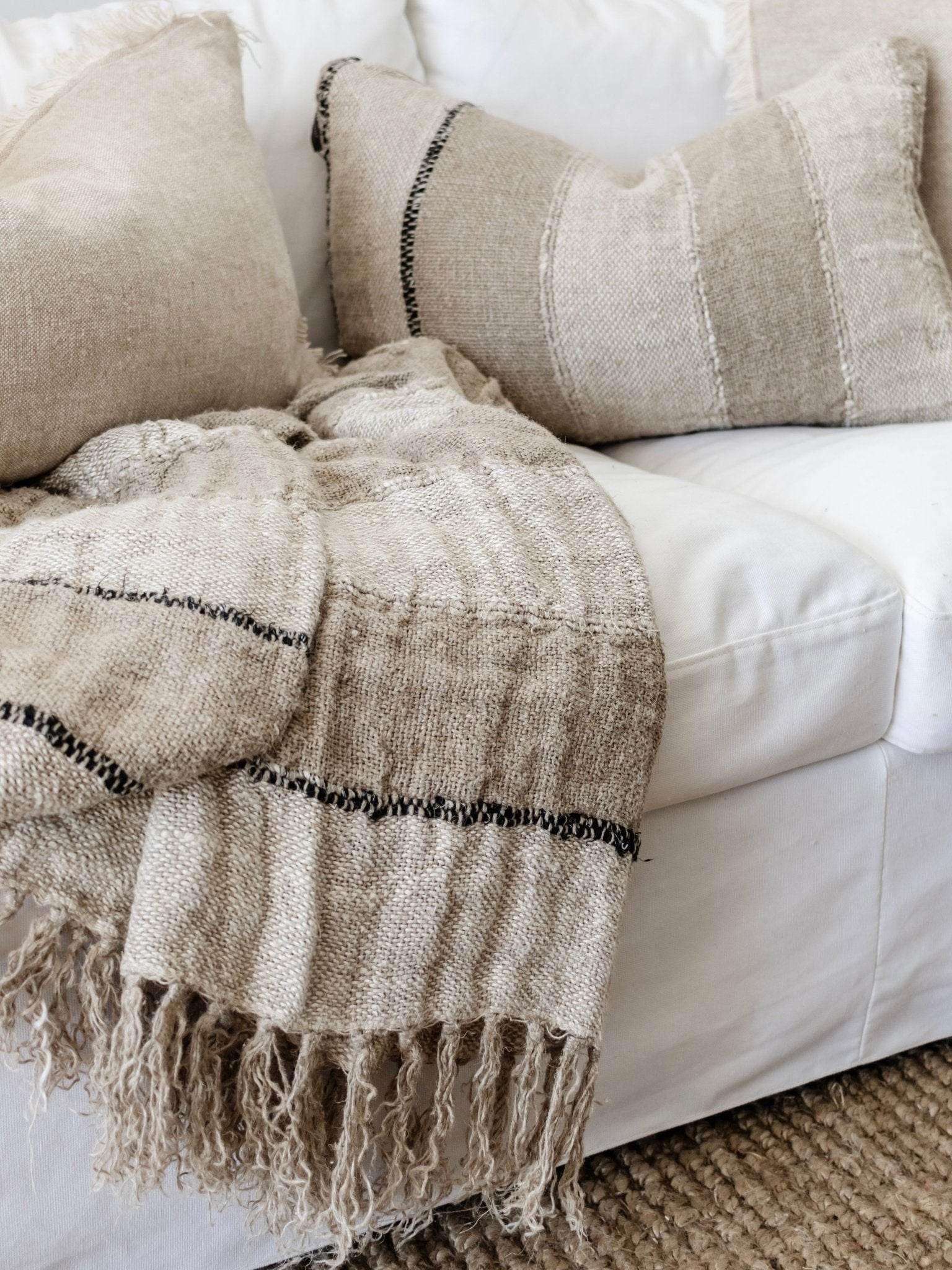 Retreat Linen Throw - Wander & Wild Home