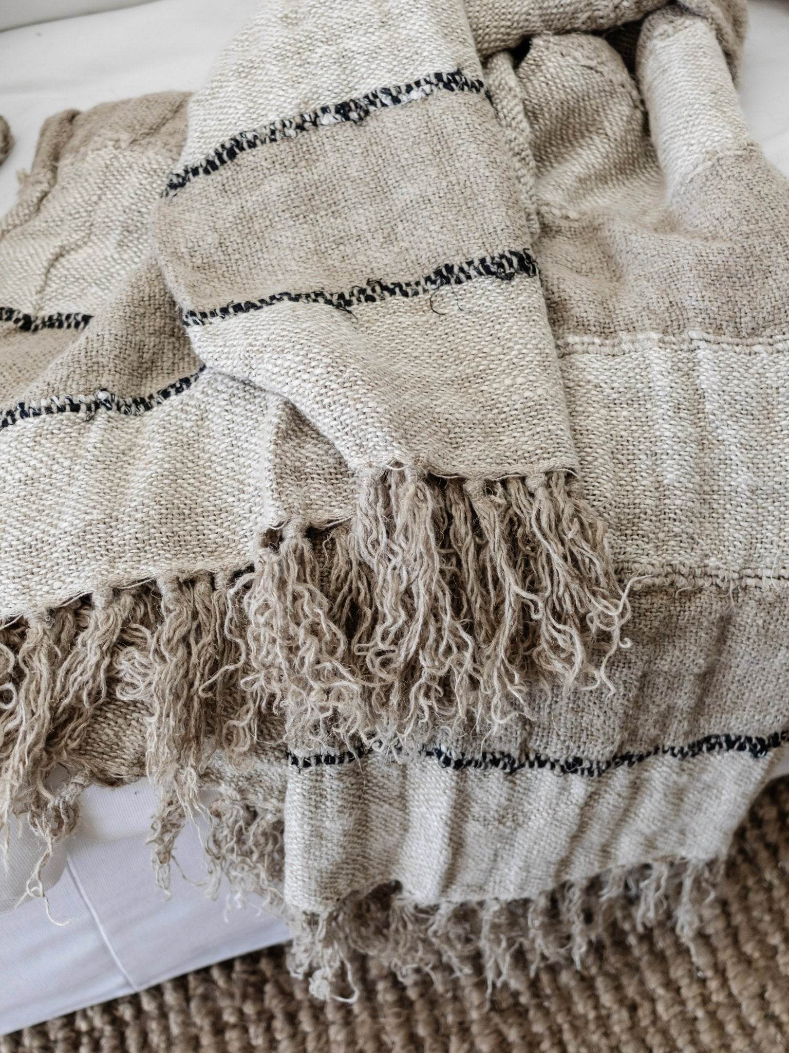 Retreat Linen Throw - Wander & Wild Home