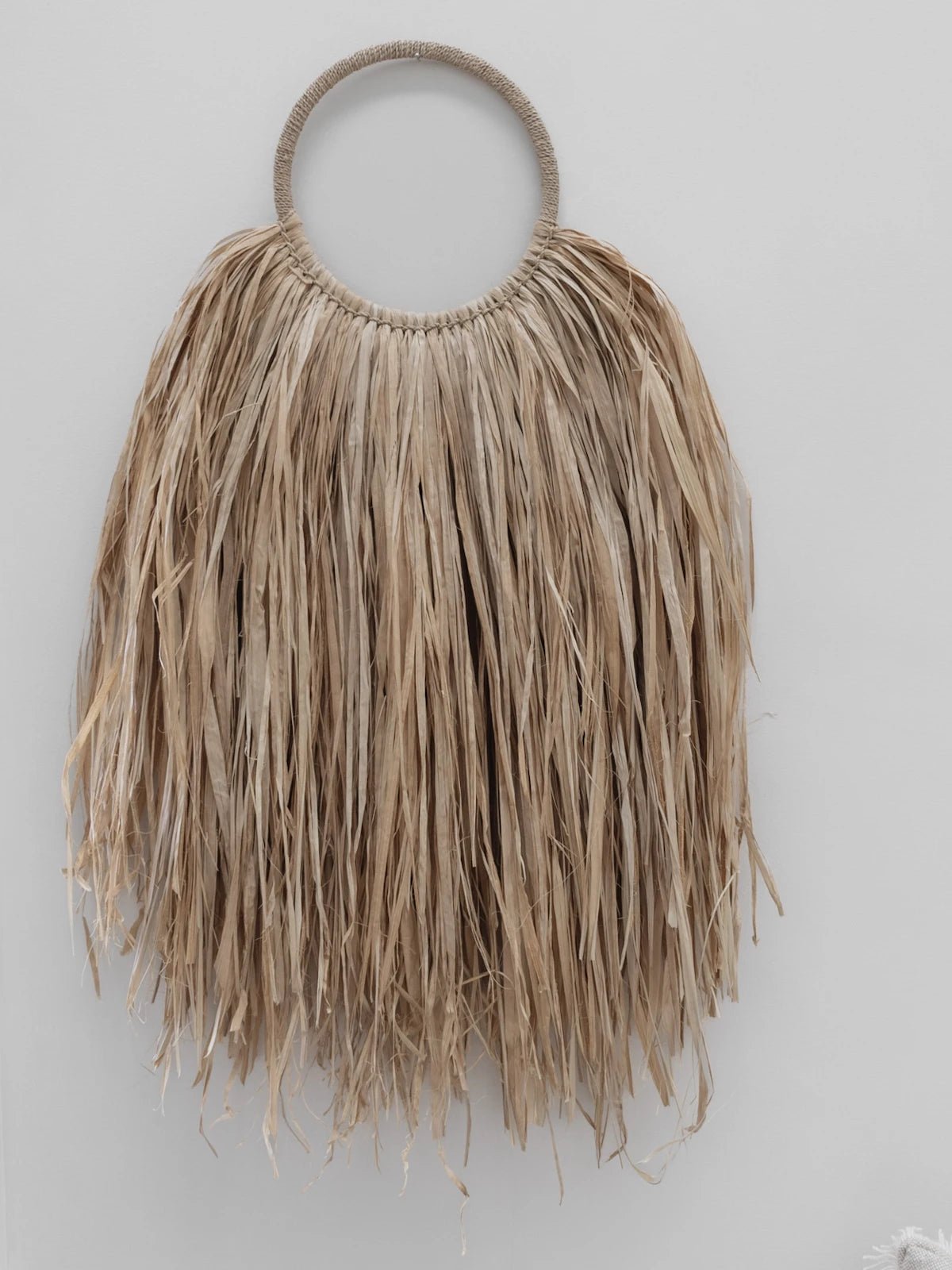 Rhea | Raffia Hooped Wall Hanging - Wander & Wild Home