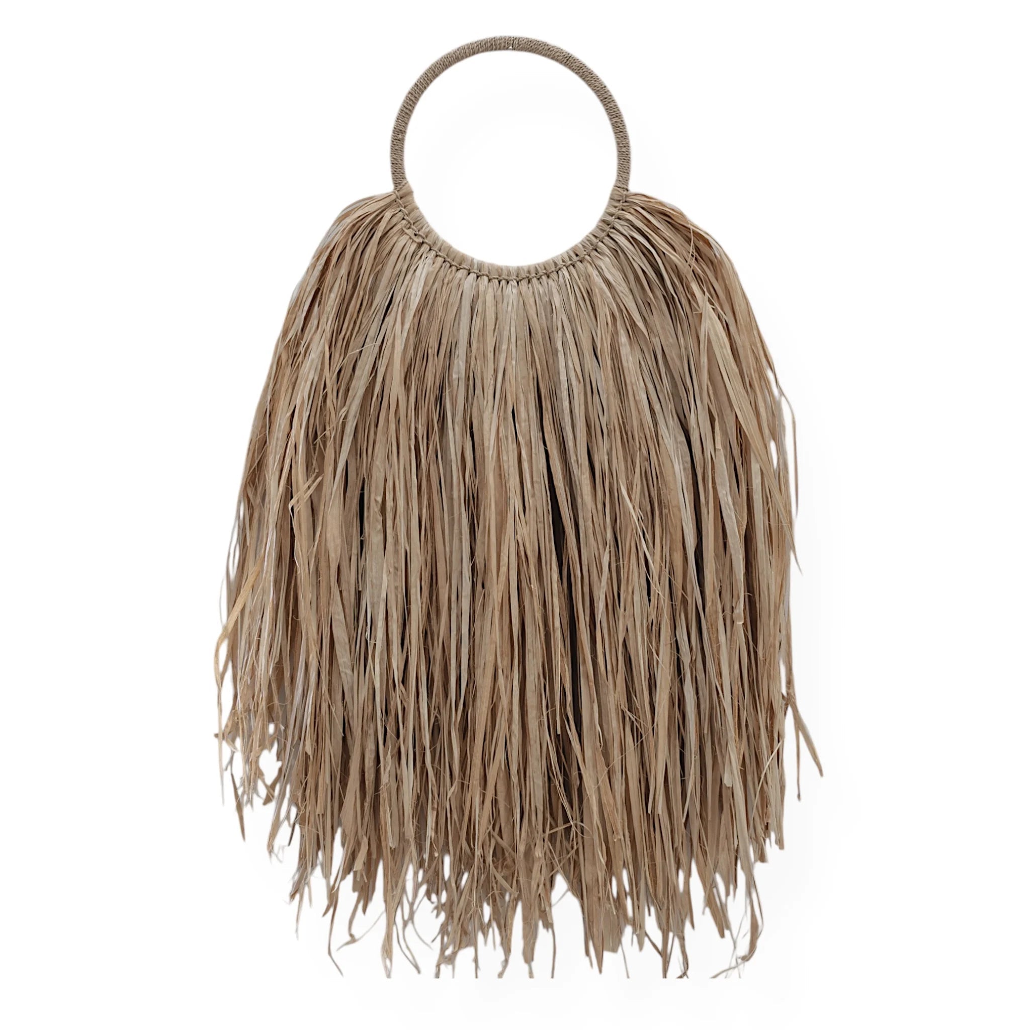 Rhea | Raffia Hooped Wall Hanging - Wander & Wild Home