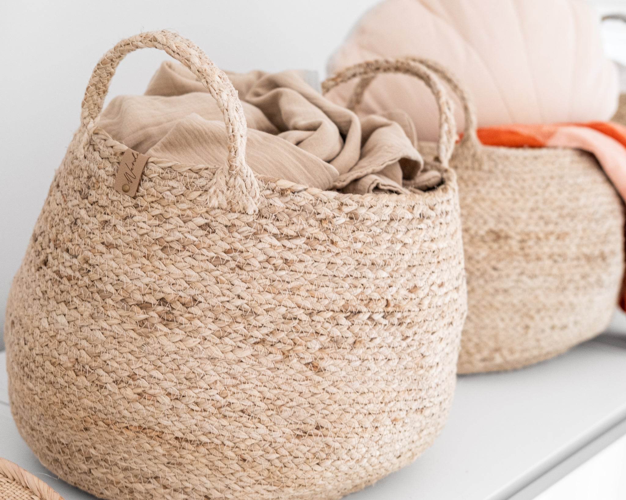 Round Jute Baskets | Natural - Wander & Wild Home