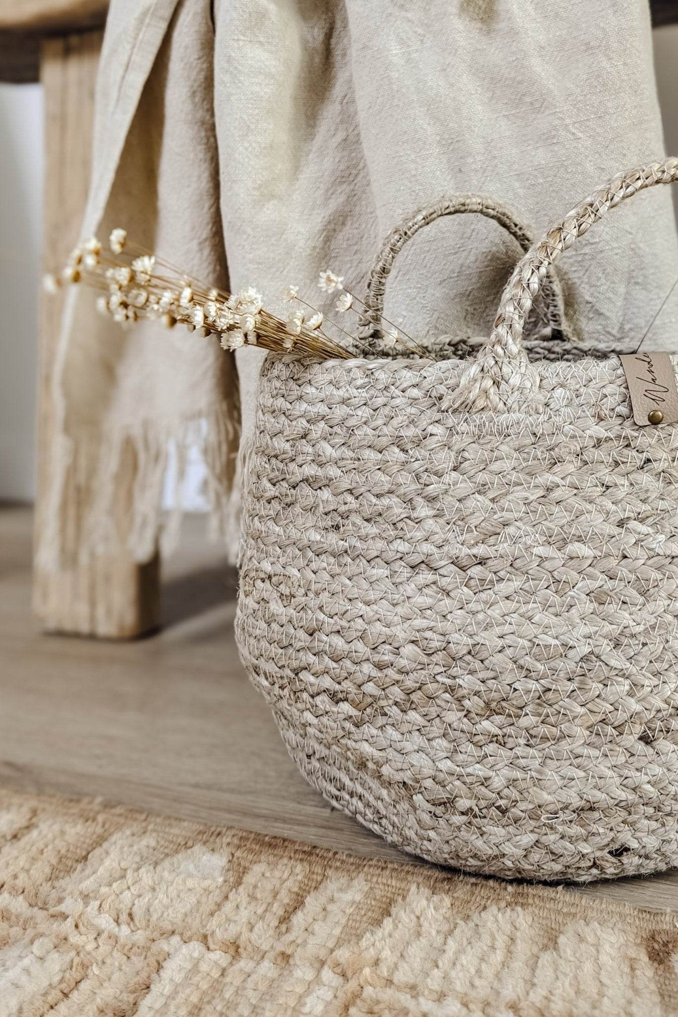 Round Jute Baskets | Natural - Wander & Wild Home