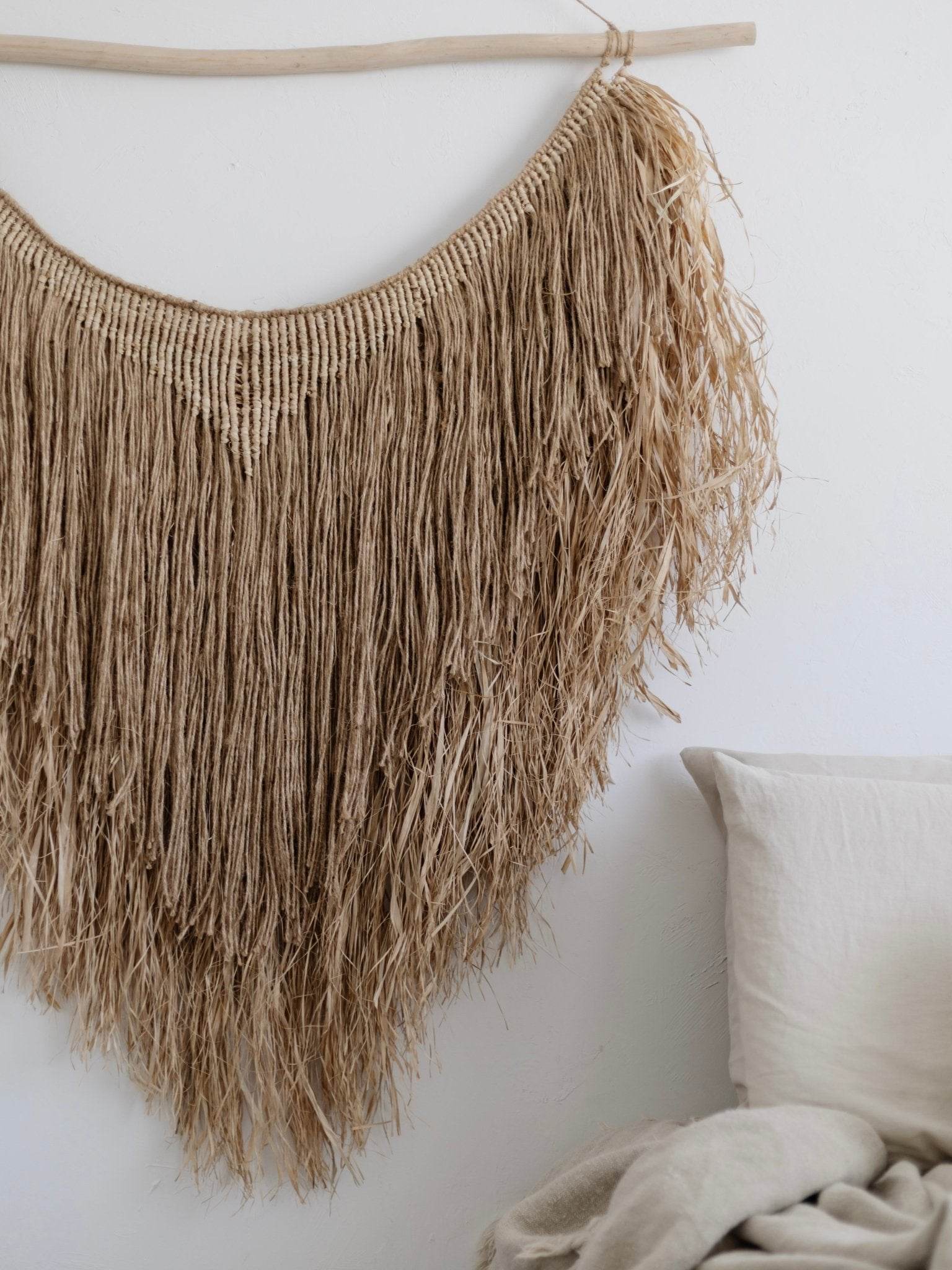 Sari-raya Woven Jute Hanging - Wander & Wild Home