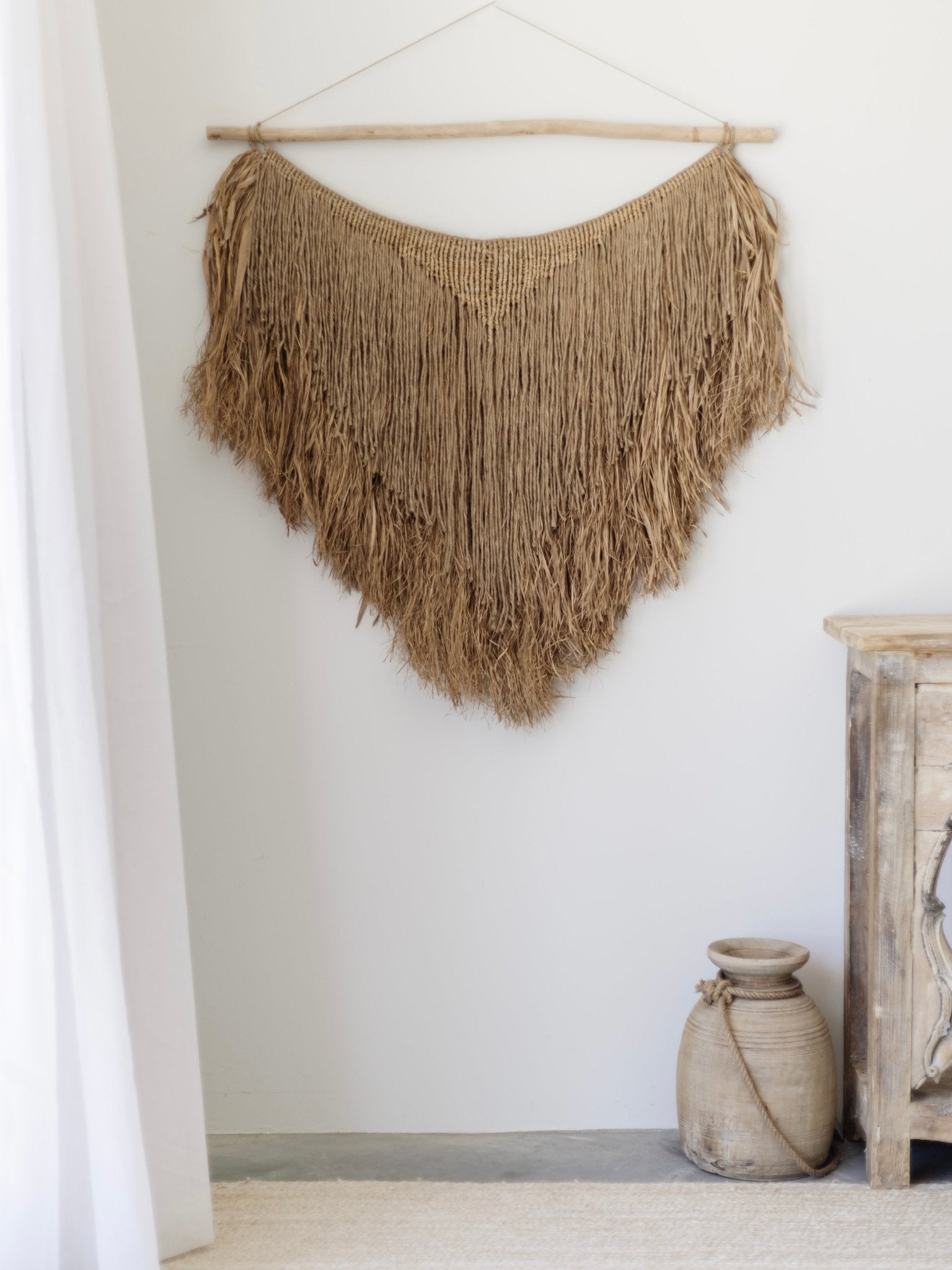 Sari - raya | Woven Jute Wall Hanging - Wander & Wild Home