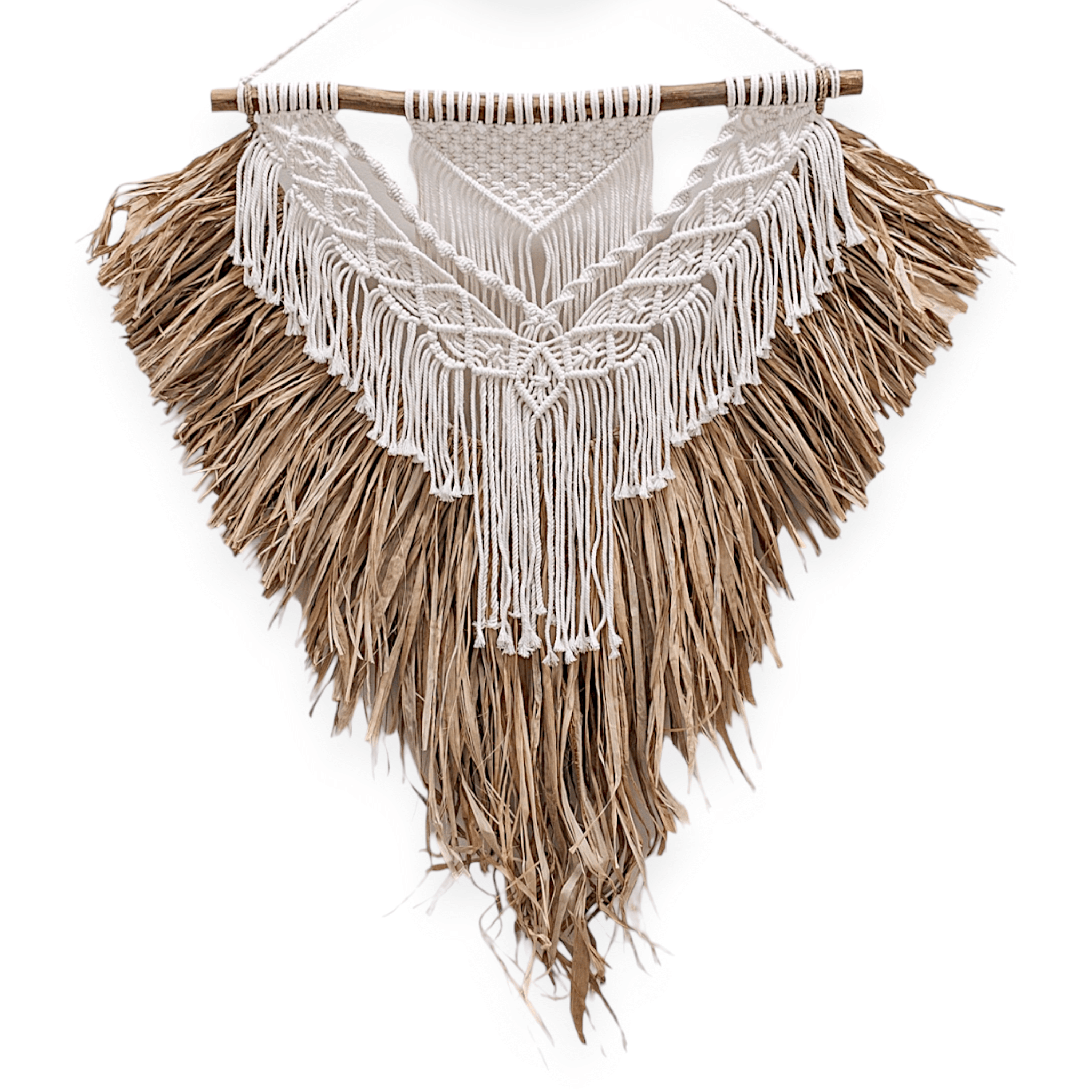 Shilo | Raffia x Macrame Wall Hanging - Wander & Wild Home