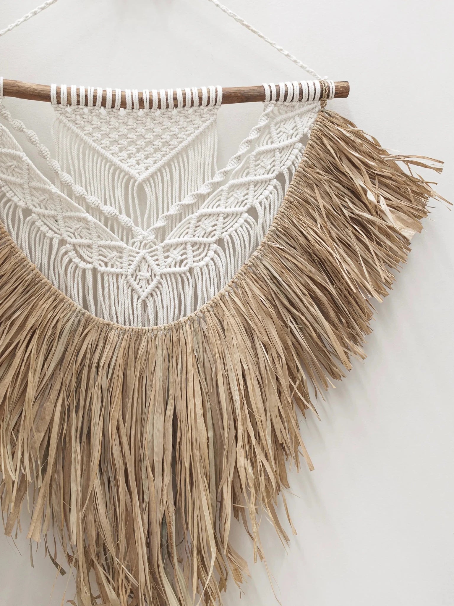 Shilo | Raffia x Macrame Wall Hanging - Wander & Wild Home