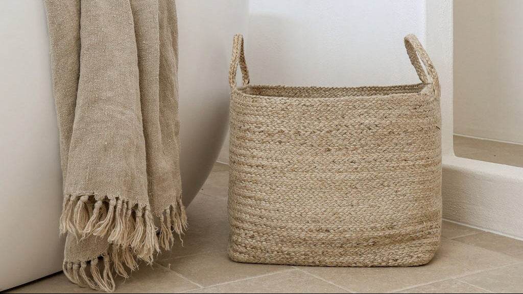 Square Jute Baskets | Natural - Wander & Wild Home