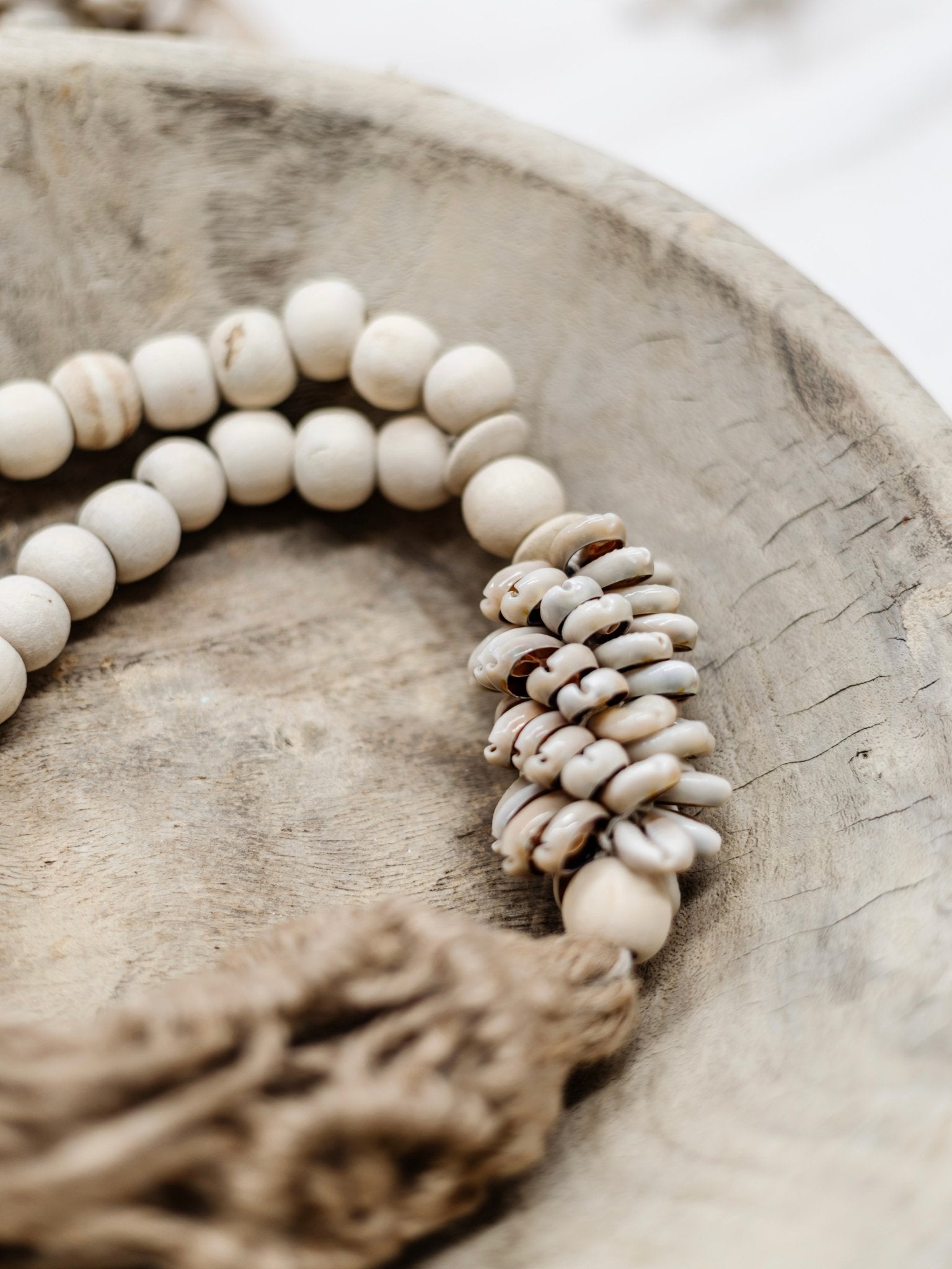 Tessa | Jute Tassel & Shell Garland - Wander & Wild Home