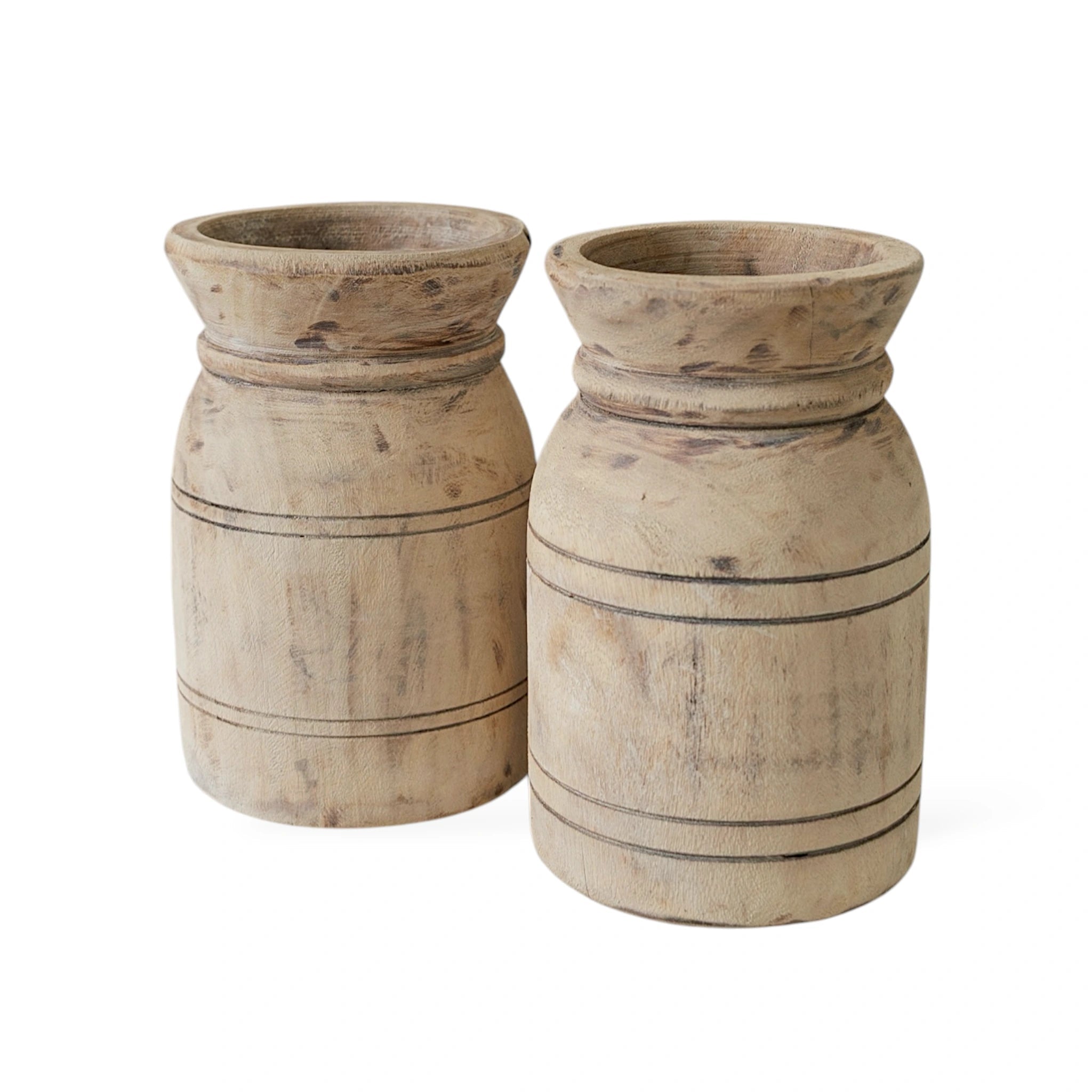 Vintage Indian Bottle Pot | Natural - Wander & Wild Home