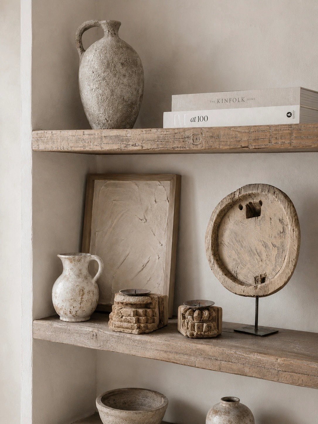 Vintage Indian Bowl on Stand - Wander & Wild Home
