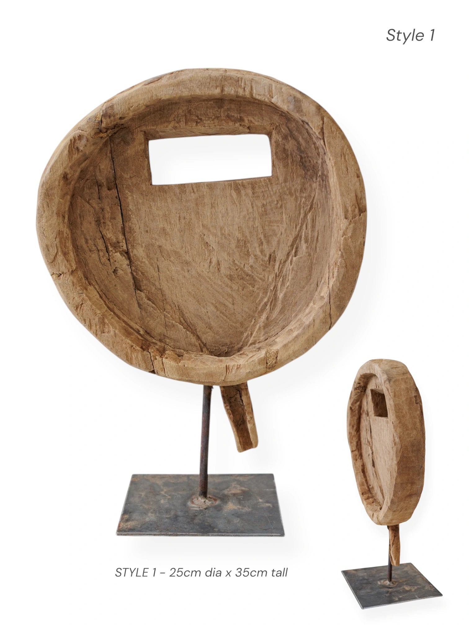 Vintage Indian Bowl on Stand - Wander & Wild Home