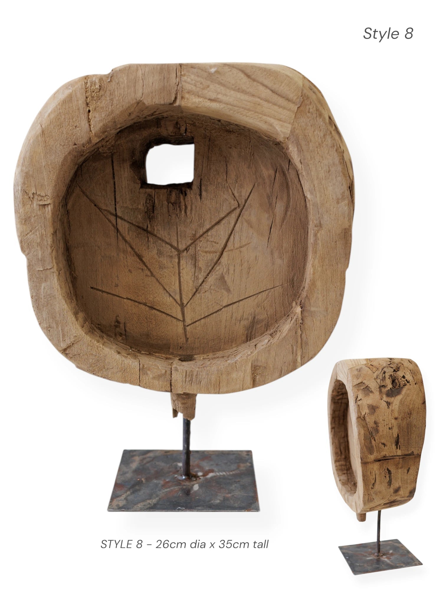 Vintage Indian Bowl on Stand - Wander & Wild Home