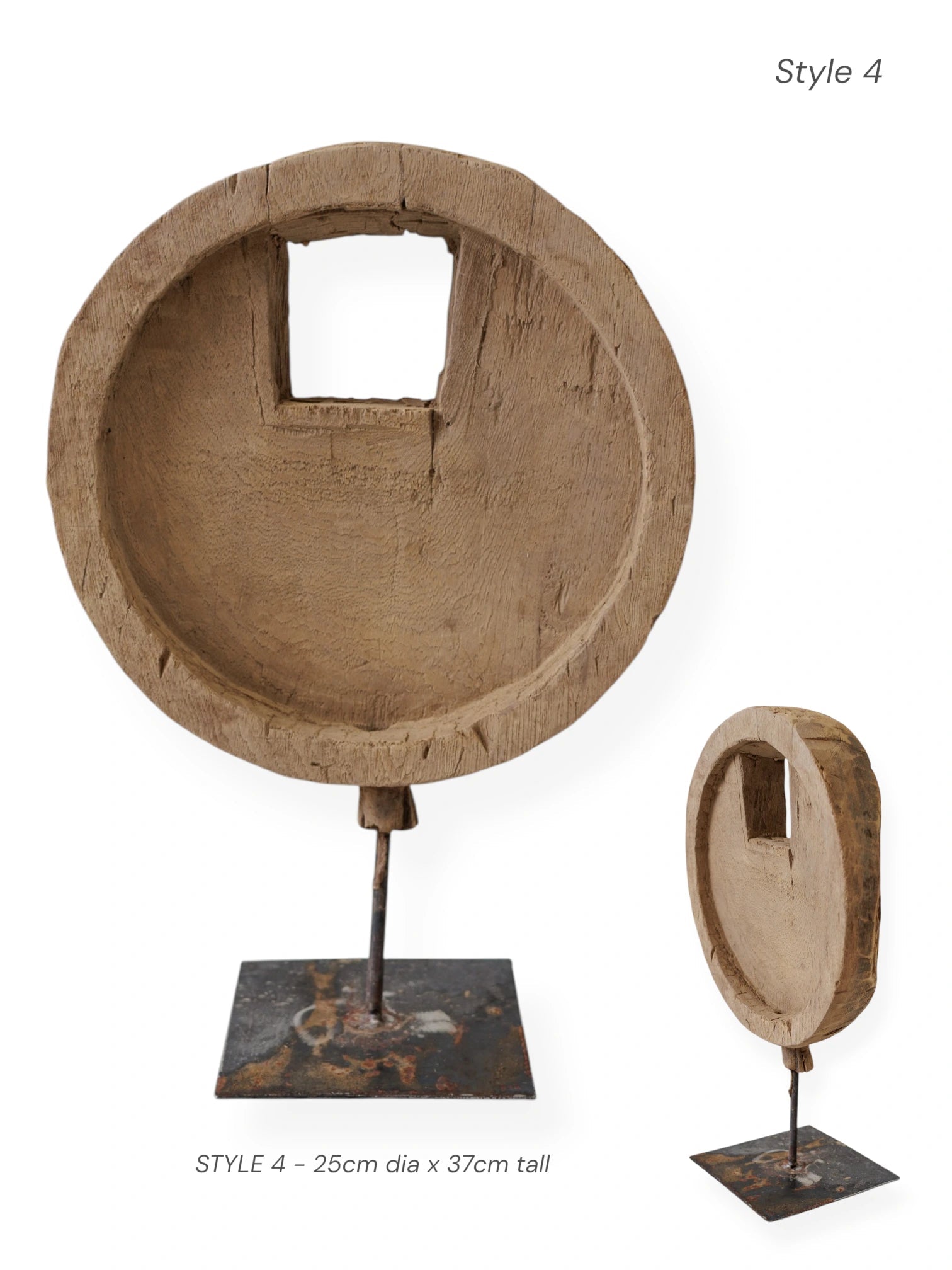 Vintage Indian Bowl on Stand - Wander & Wild Home