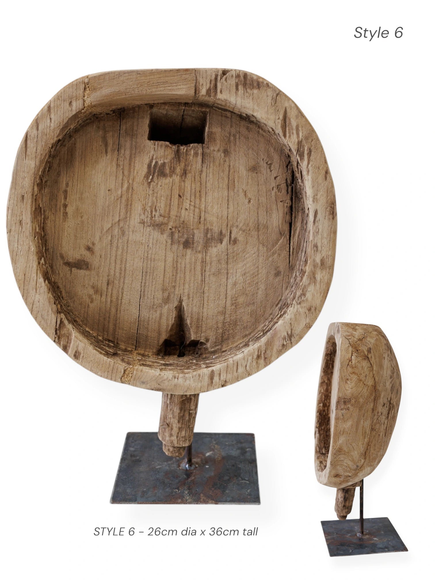 Vintage Indian Bowl on Stand - Wander & Wild Home
