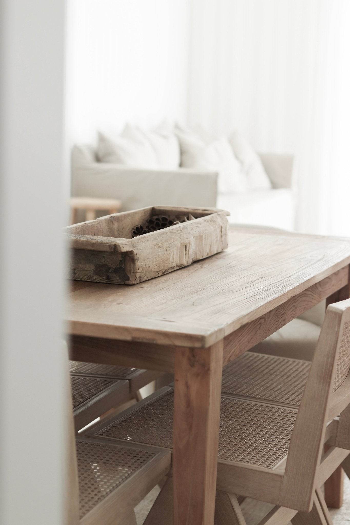 Vintage Indian Khaliya Wooden Tray -Large/XL - Wander & Wild Home