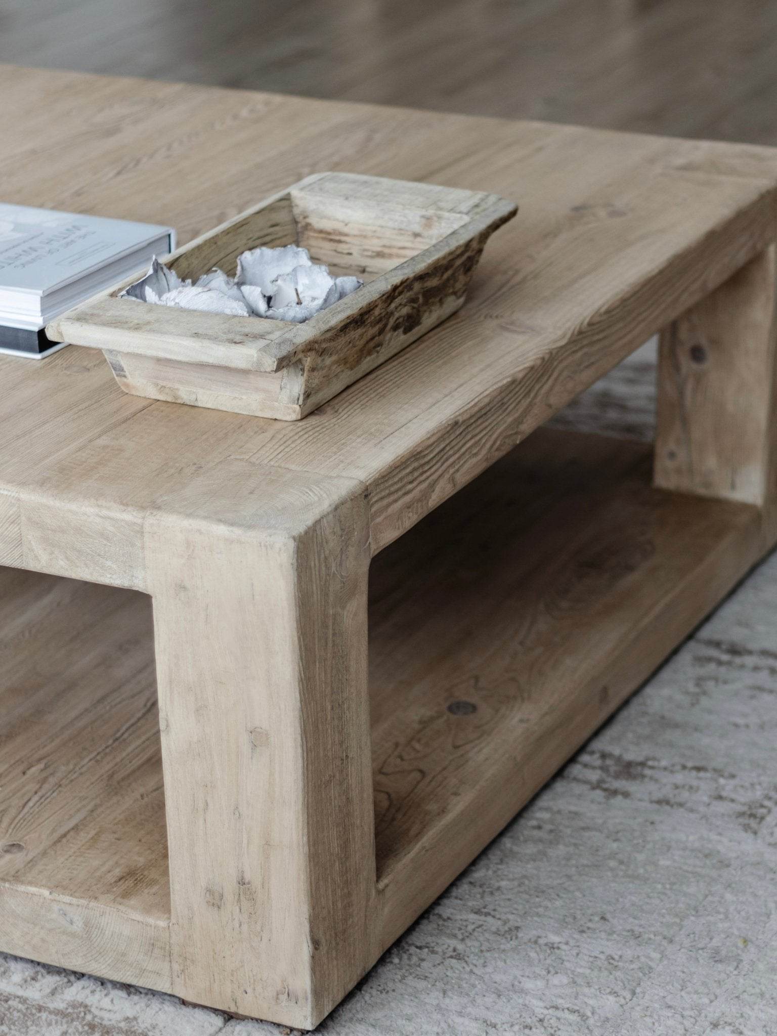 Vintage Indian Khaliya Wooden Tray -Standard - Wander & Wild Home