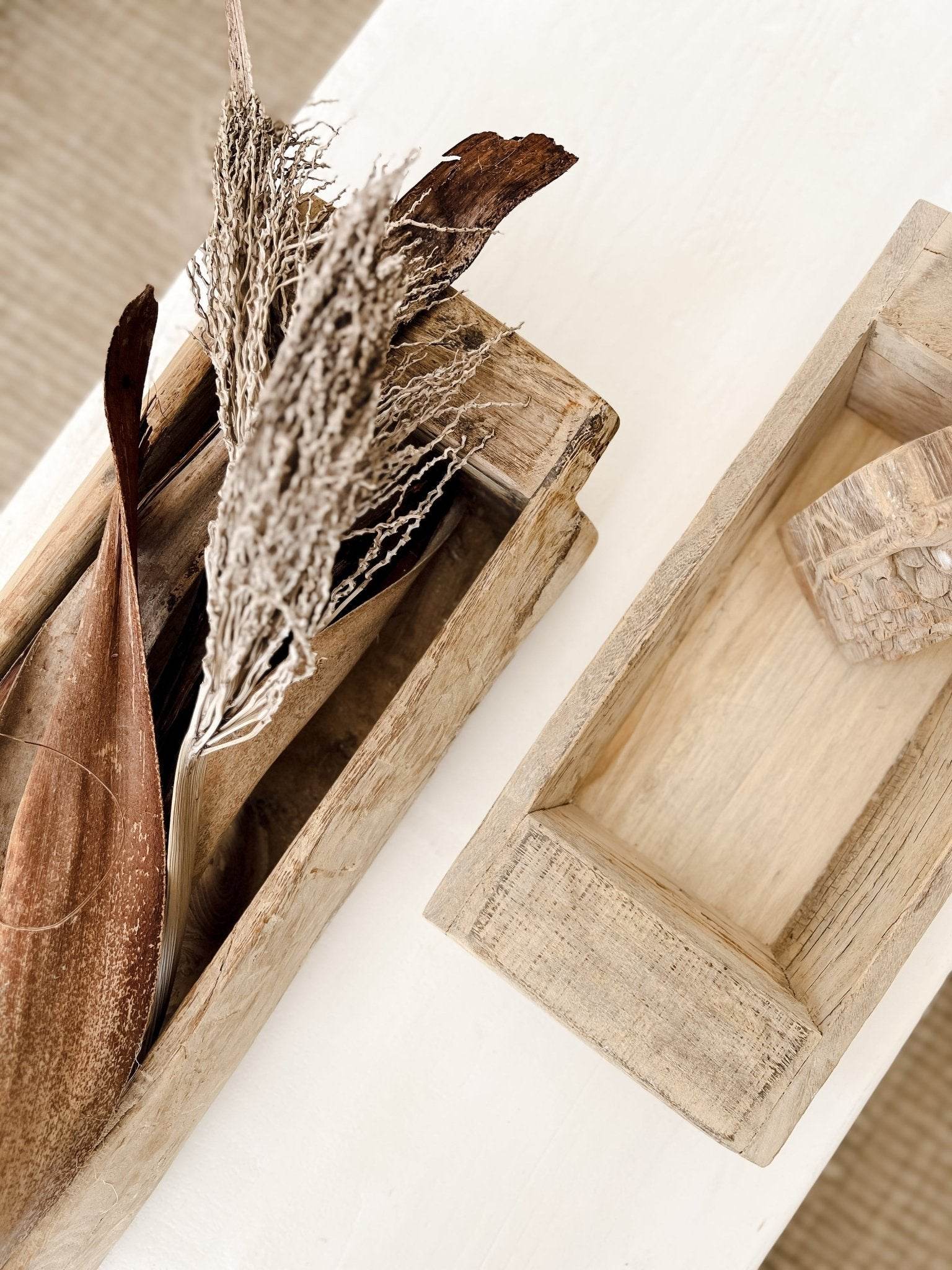 Vintage Indian Khaliya Wooden Tray -Standard - Wander & Wild Home