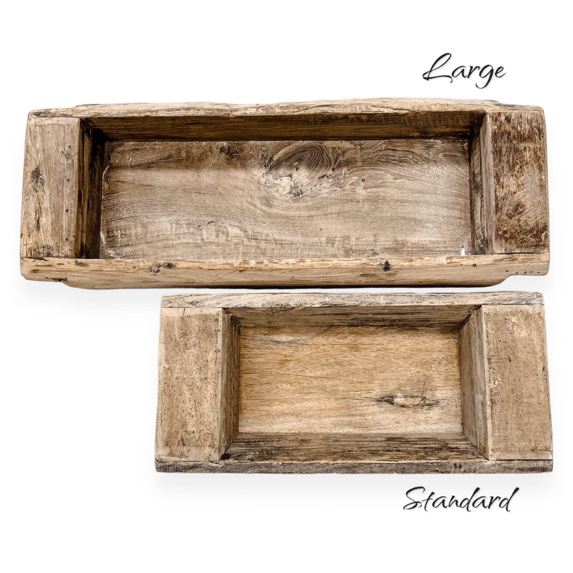 Vintage Indian Khaliya Wooden Tray -Standard - Wander & Wild Home