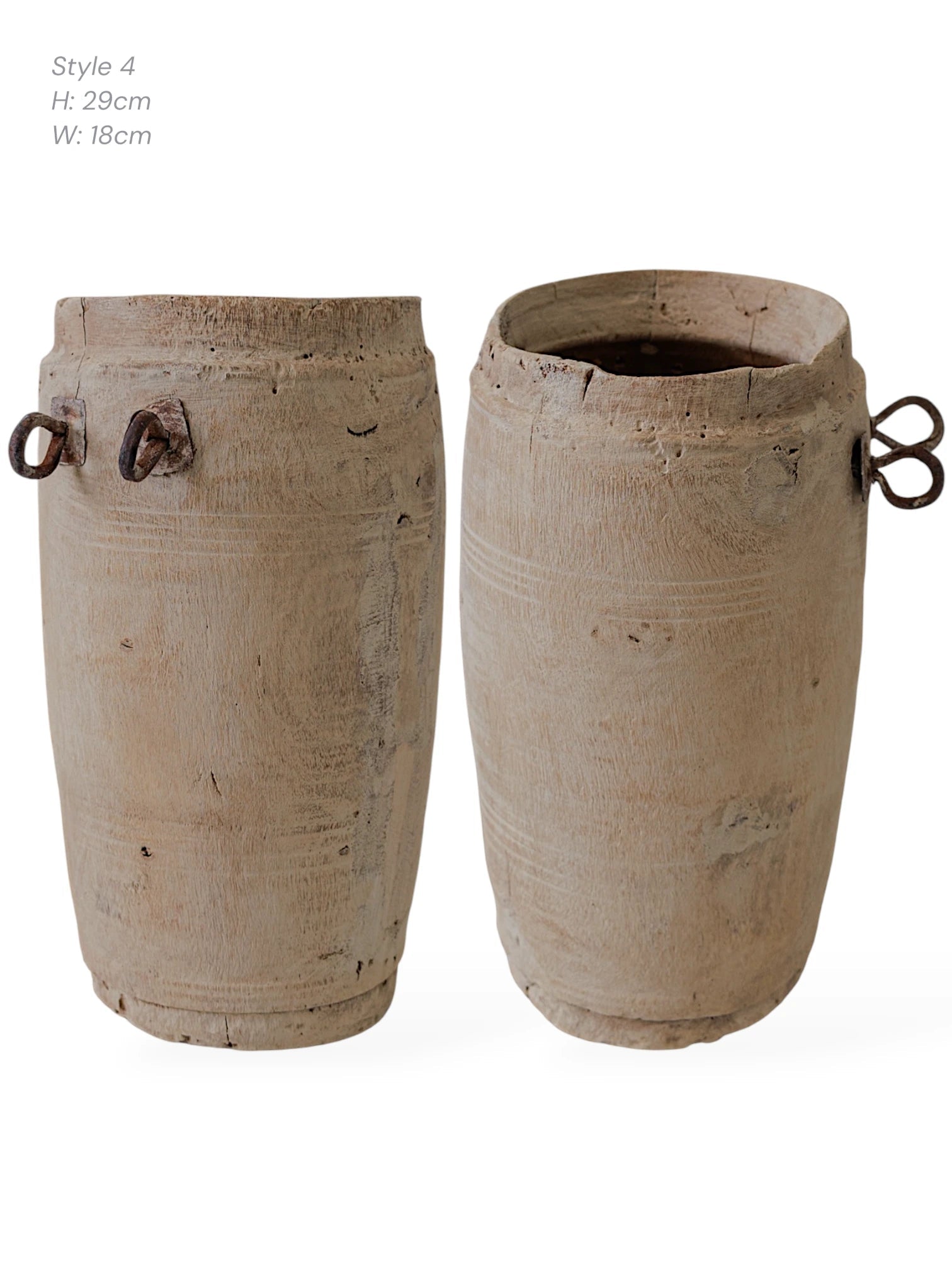Vintage Indian Milk Pots | Natural - Wander & Wild Home