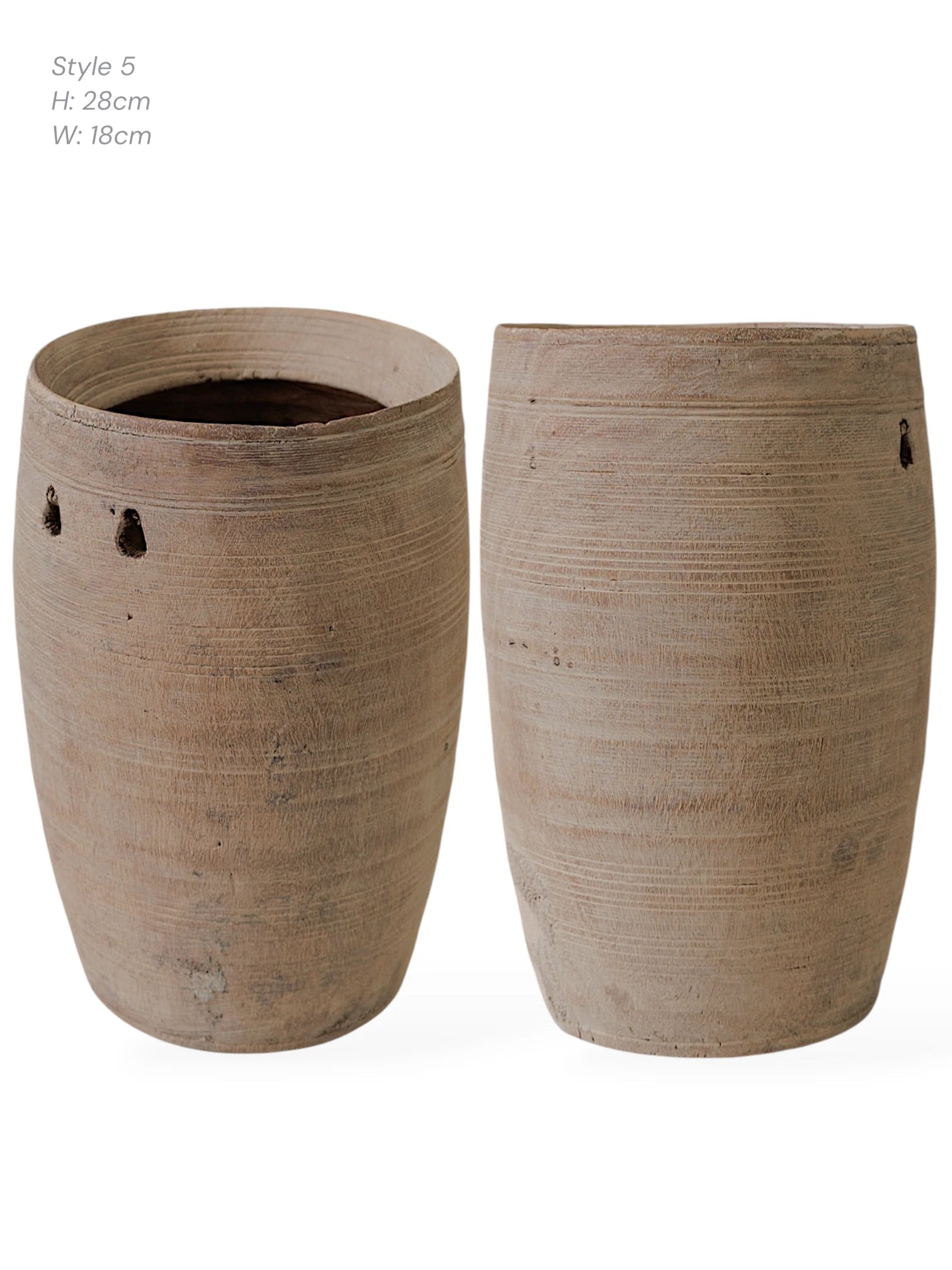 Vintage Indian Milk Pots | Natural - Wander & Wild Home