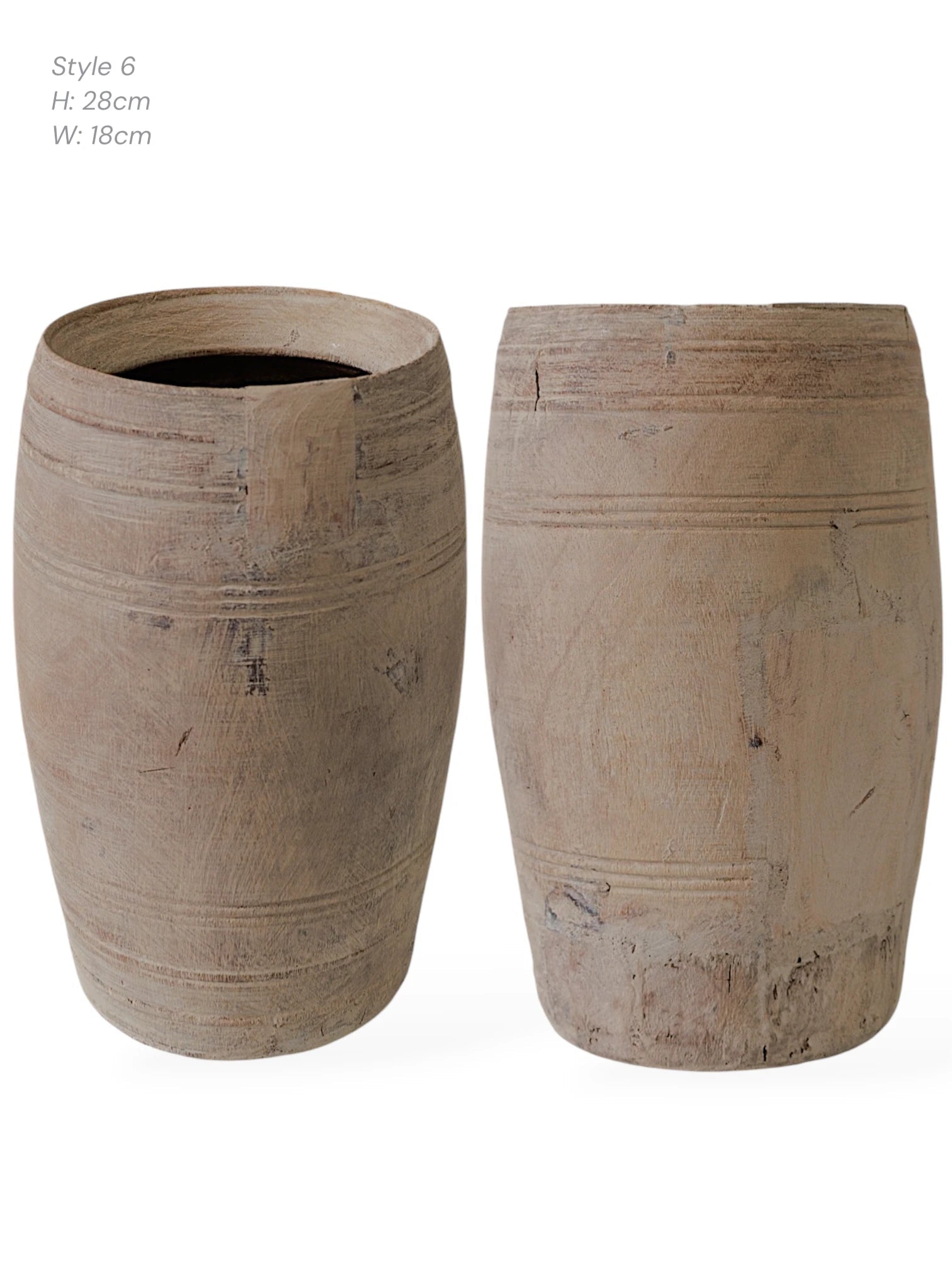 Vintage Indian Milk Pots | Natural - Wander & Wild Home