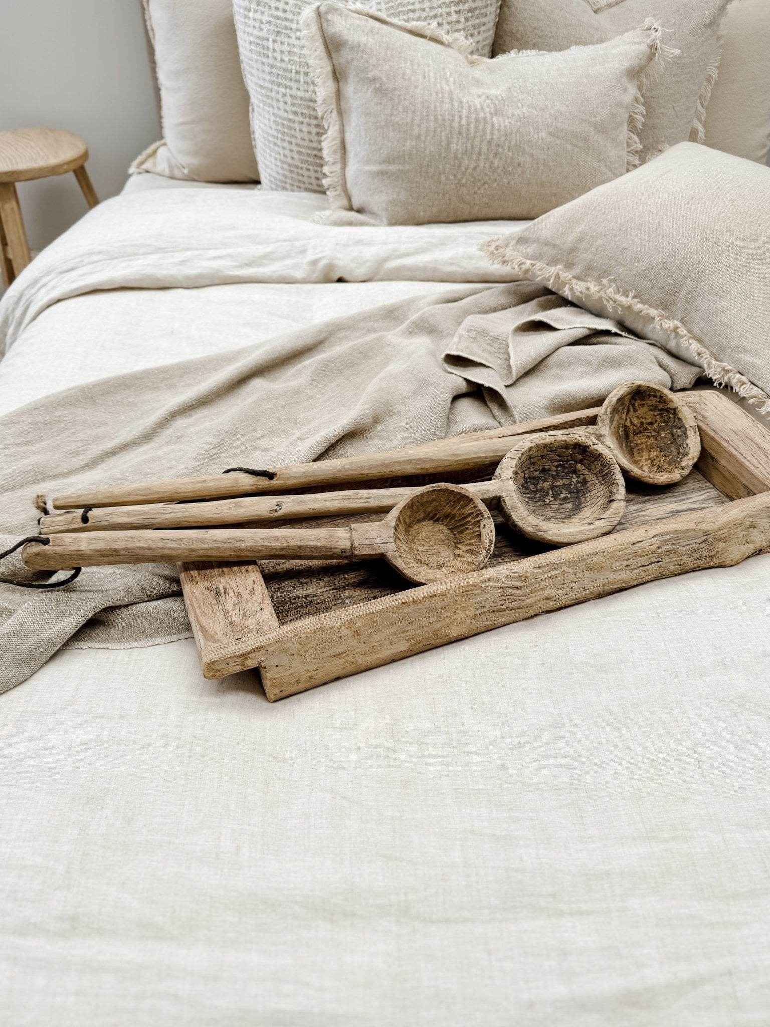 Vintage Indian Teak Spoon