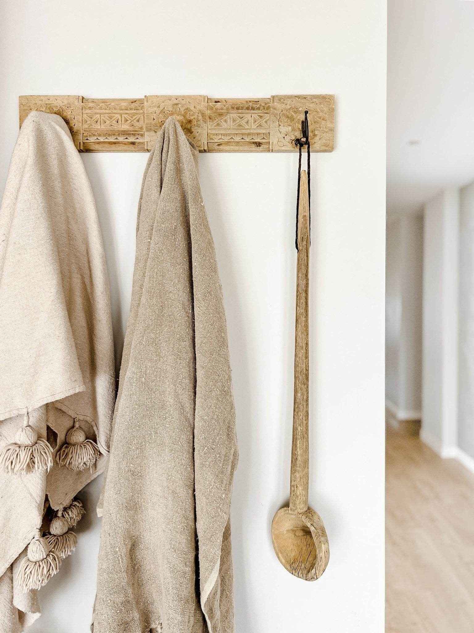 Vintage Indian Teak Spoon