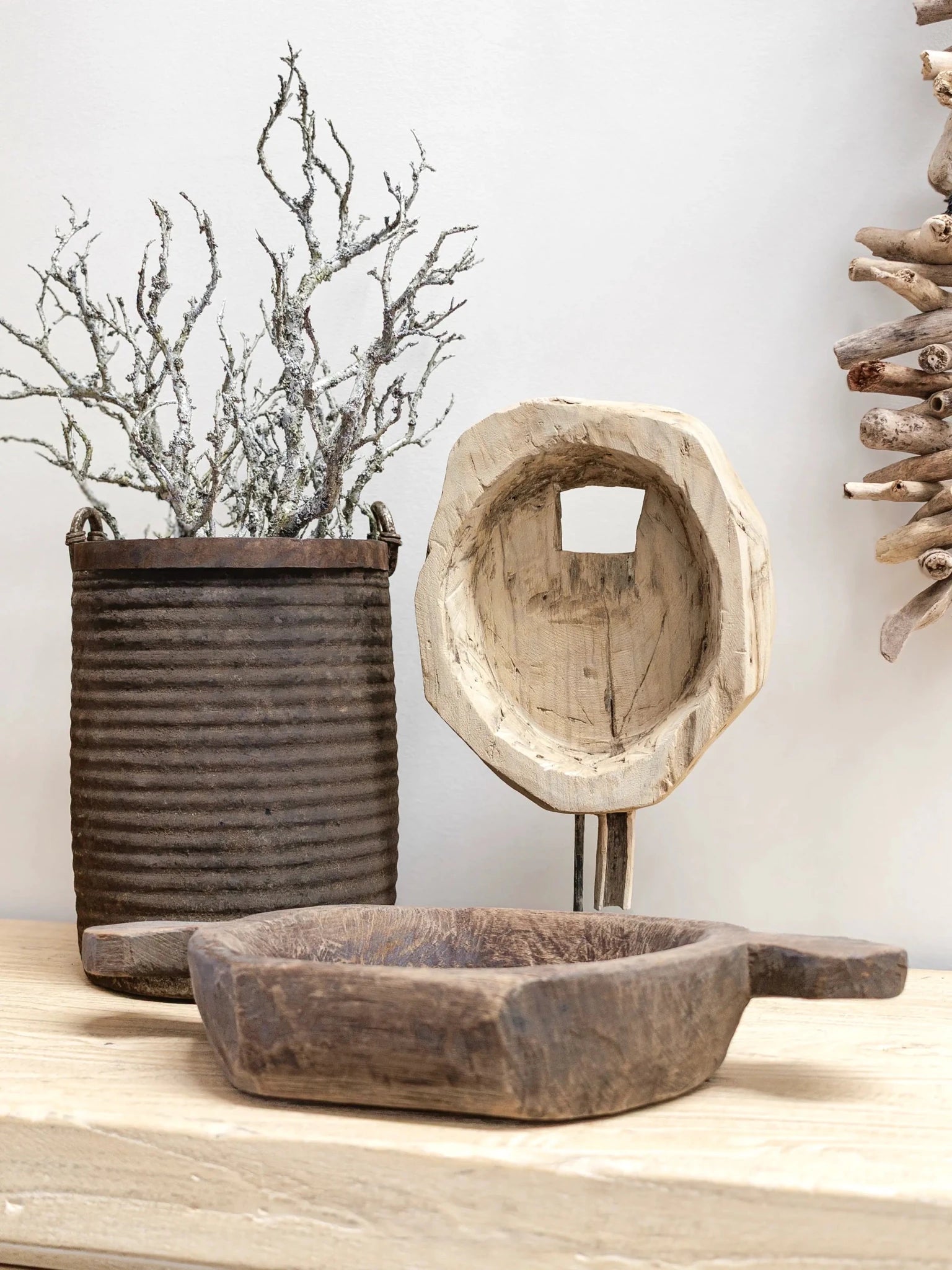 Vintage Indian Village Water Pot | Dark - Wander & Wild Home