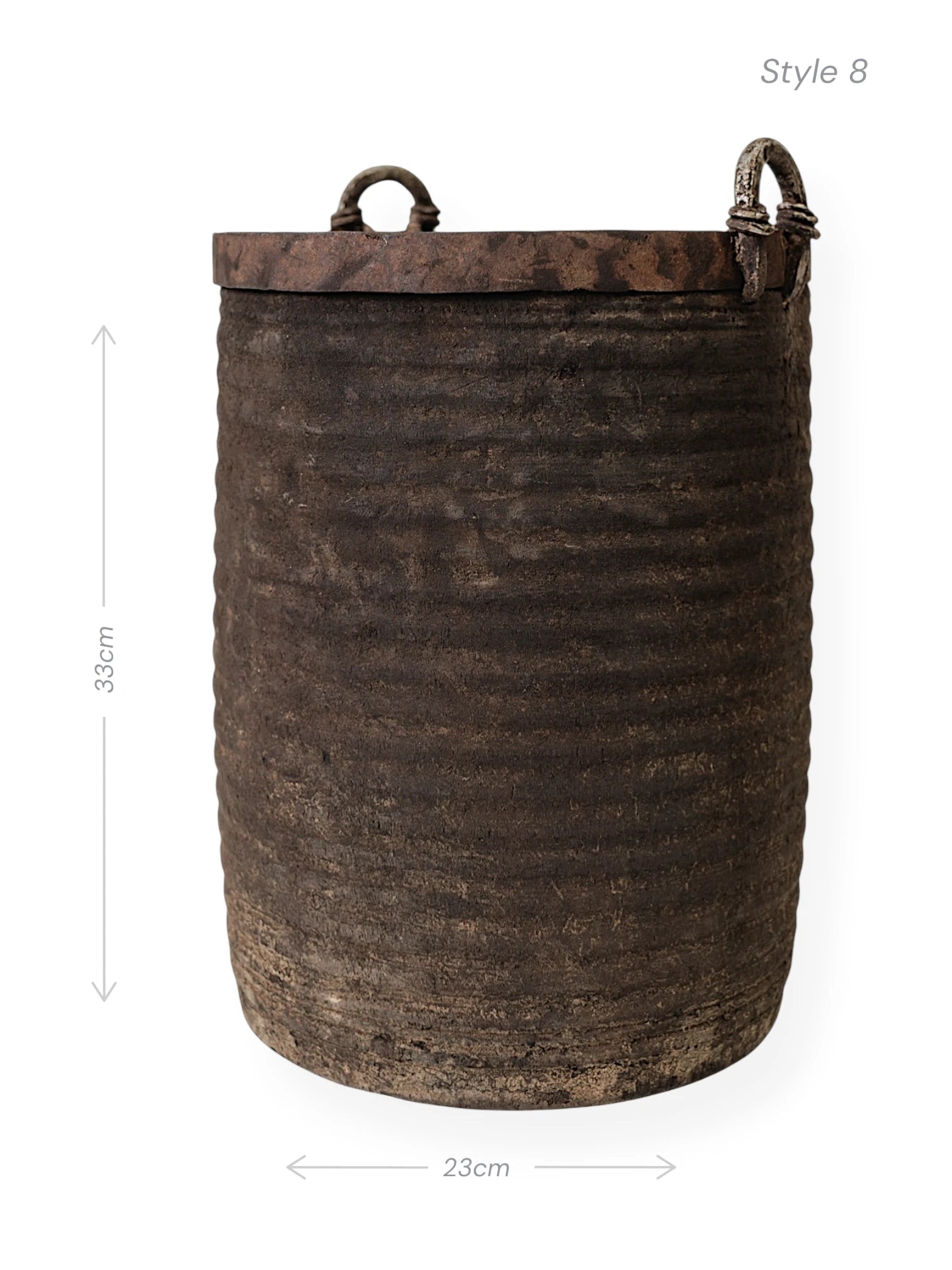Vintage Indian Village Water Pot | Dark - Wander & Wild Home