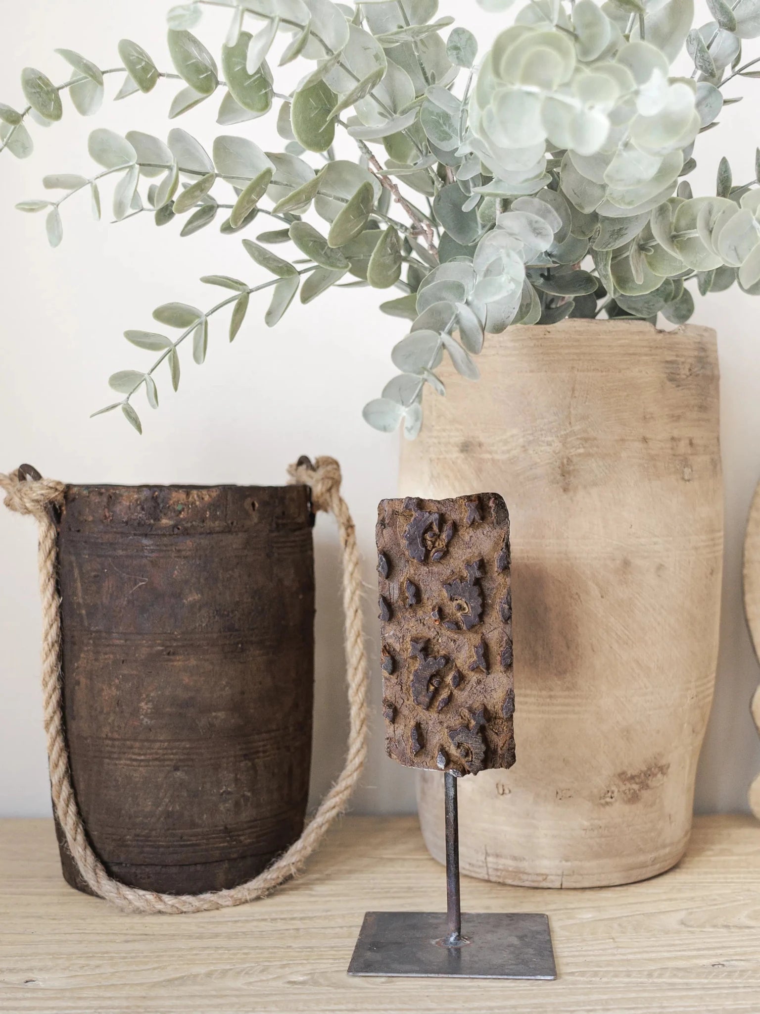 Vintage Indian Village Water Pot | Dark - Wander & Wild Home