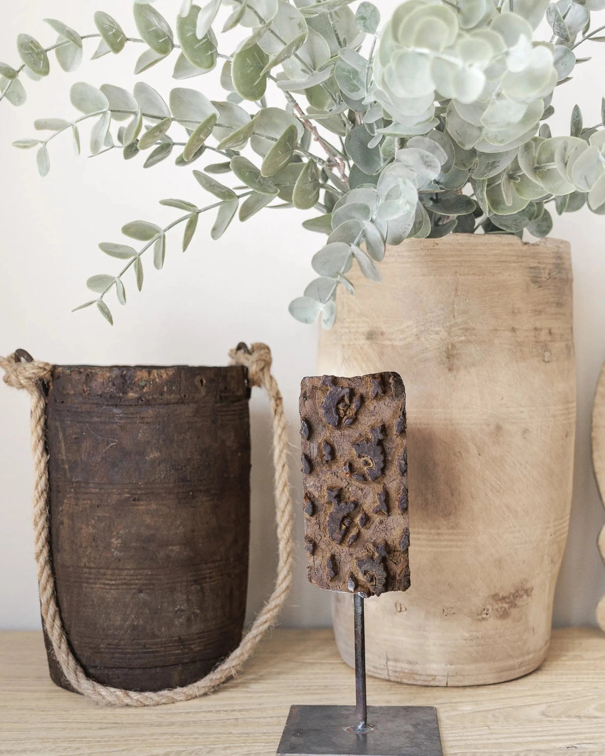 Vintage Indian Village Water Pot | Dark - Wander & Wild Home