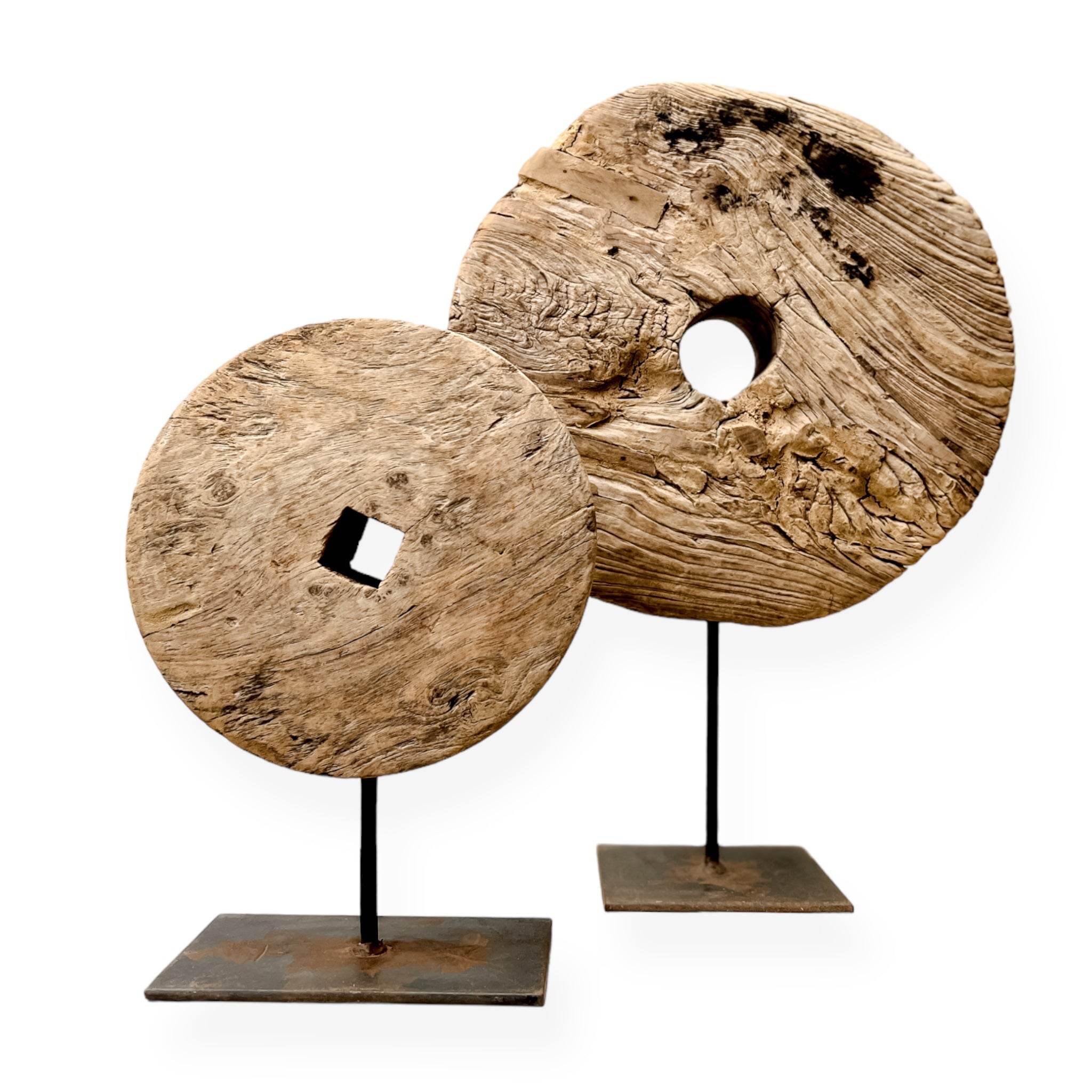 Vintage Indian Wheel on stand -Various - Wander & Wild Home