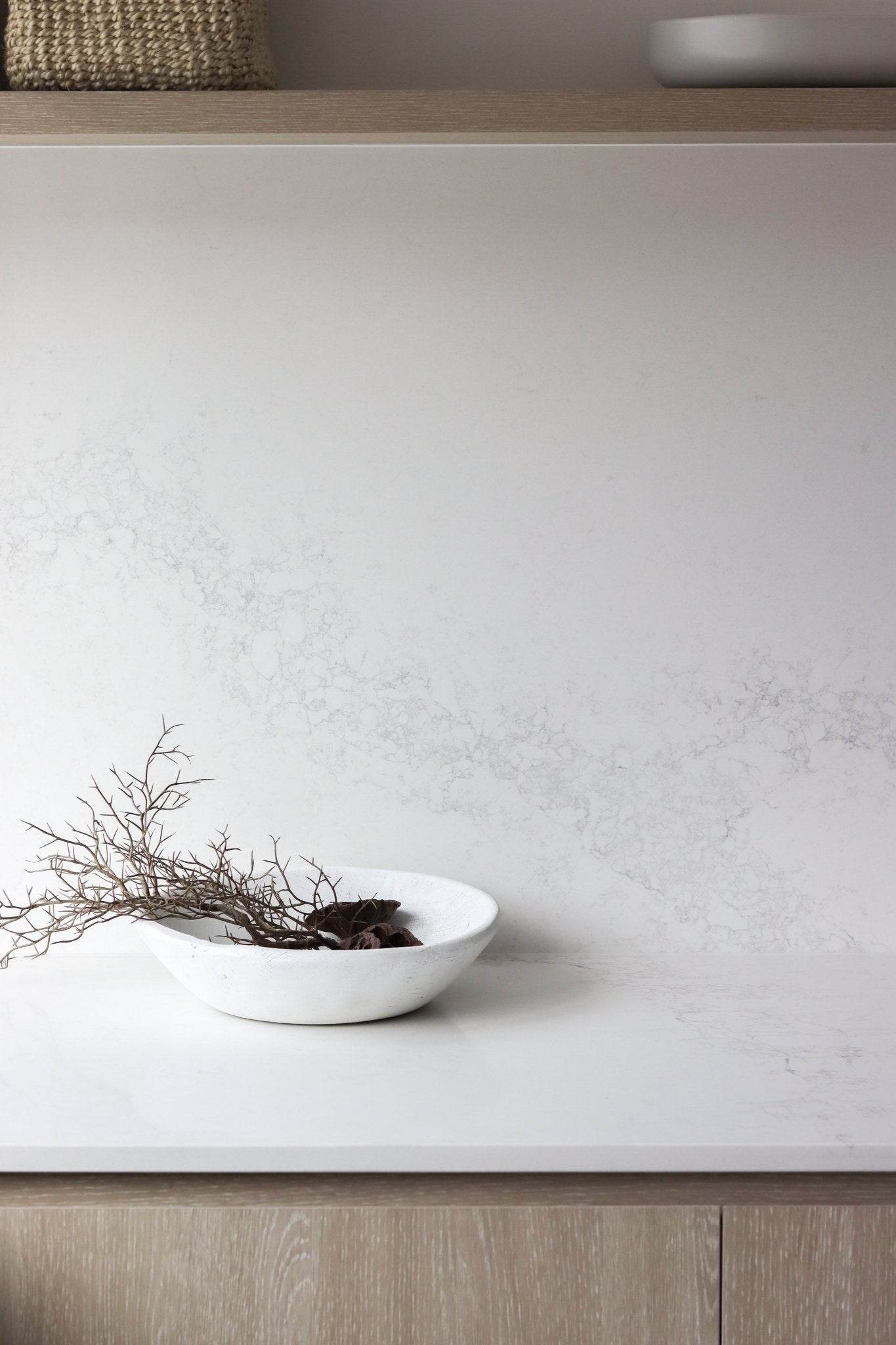 Vintage Indian Wooden Bowl -White - Wander & Wild Home