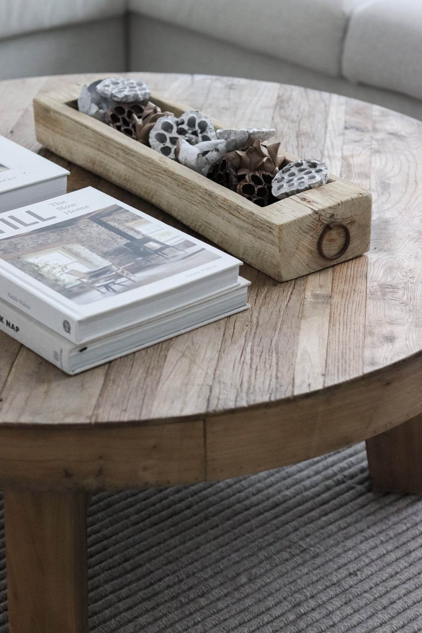 Vintage Indian Wooden Tray -Natural - Wander & Wild Home