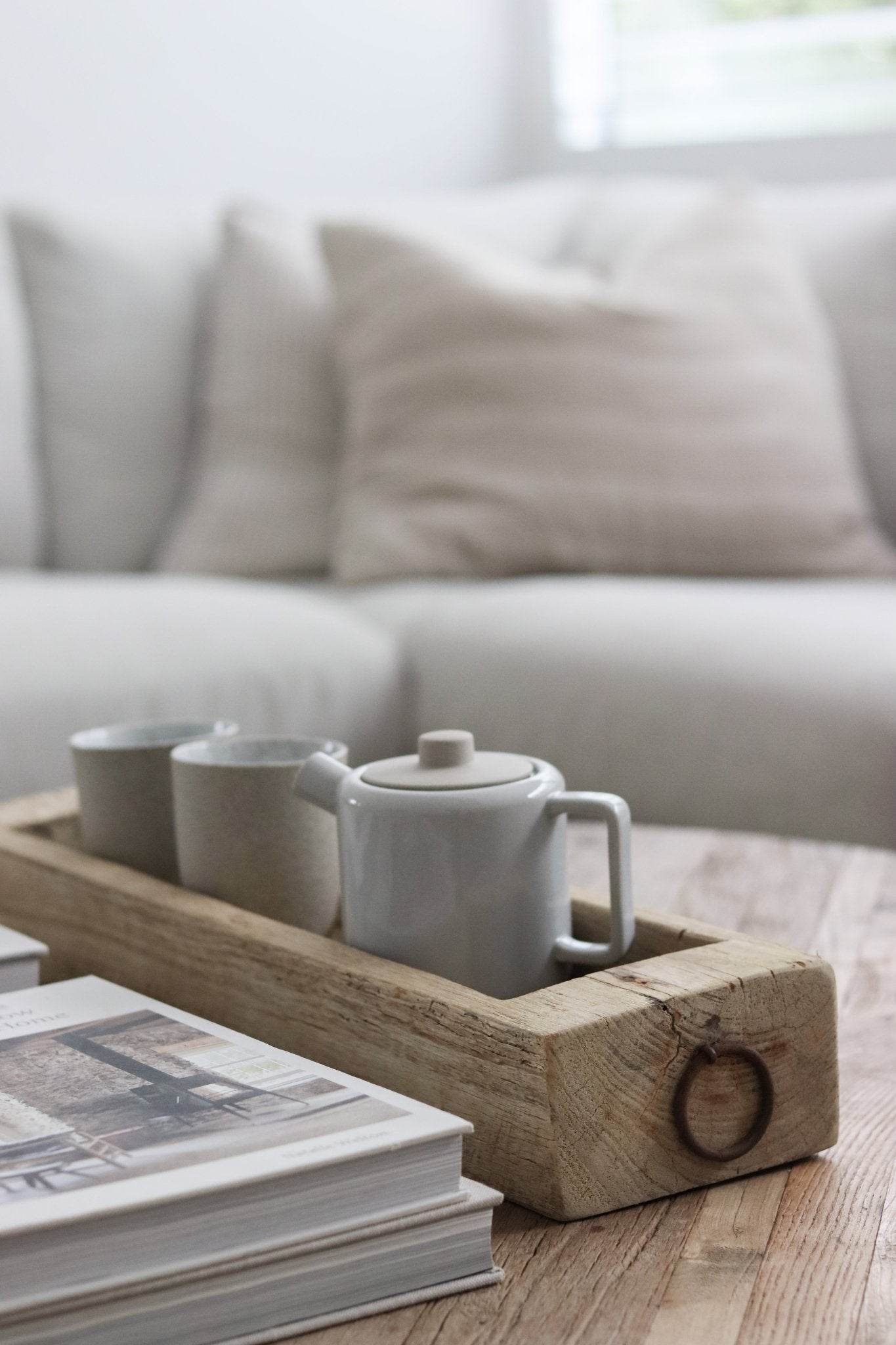 Vintage Indian Wooden Tray -Natural - Wander & Wild Home