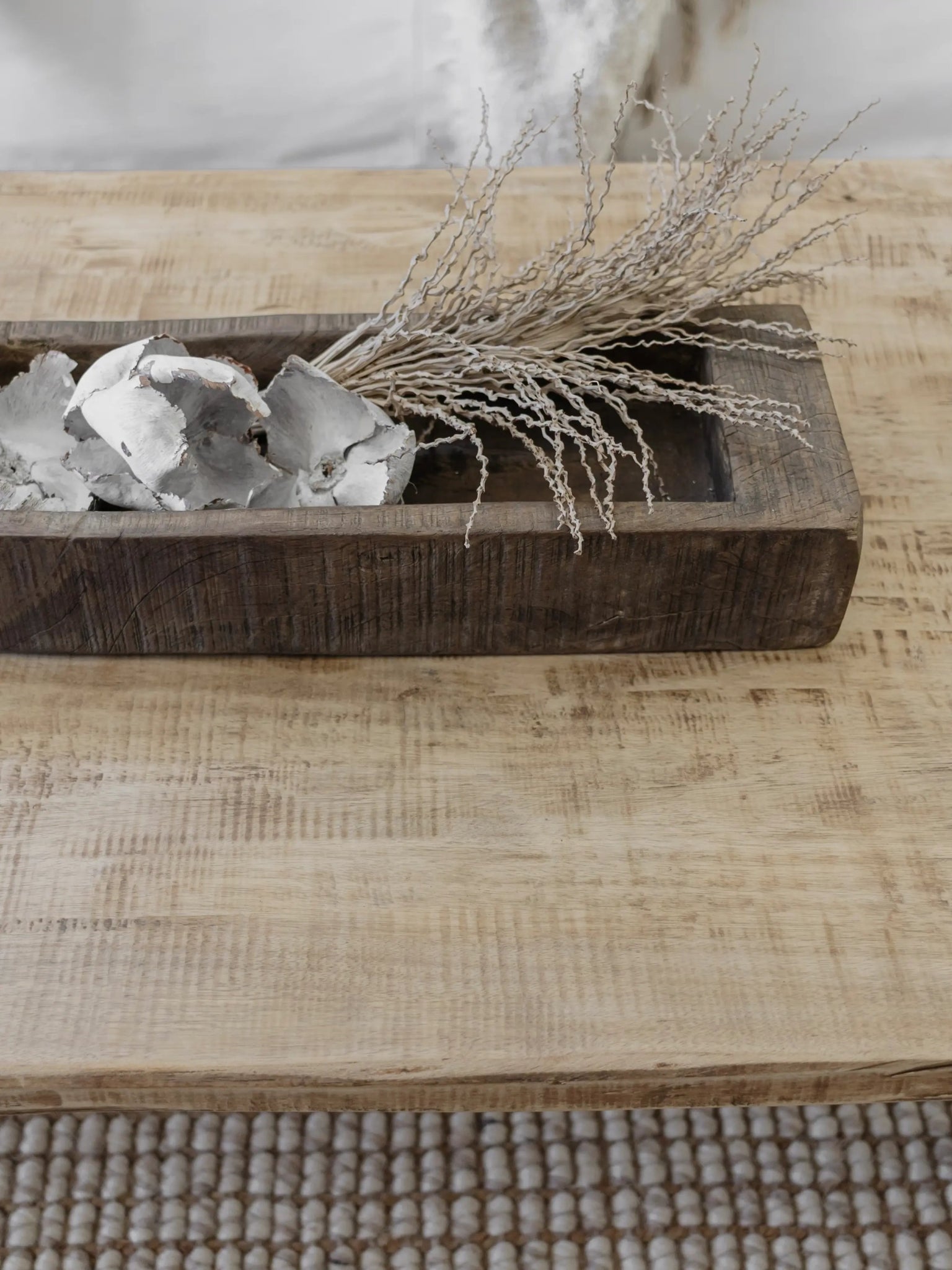 Vintage Indian Wooden Tray - Wabi - Wander & Wild Home