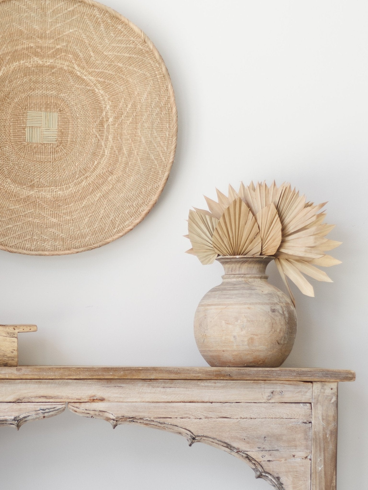 Vintage Matka Wooden Pot - Wander & Wild Home