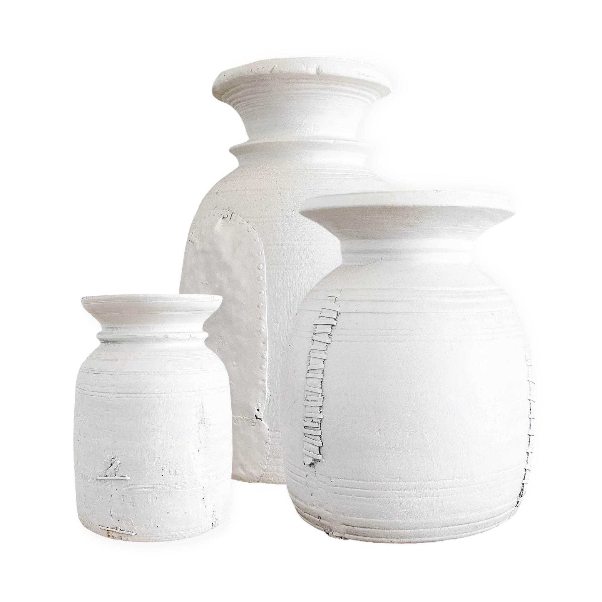Vintage Nepali Pots | White - Wander & Wild Home