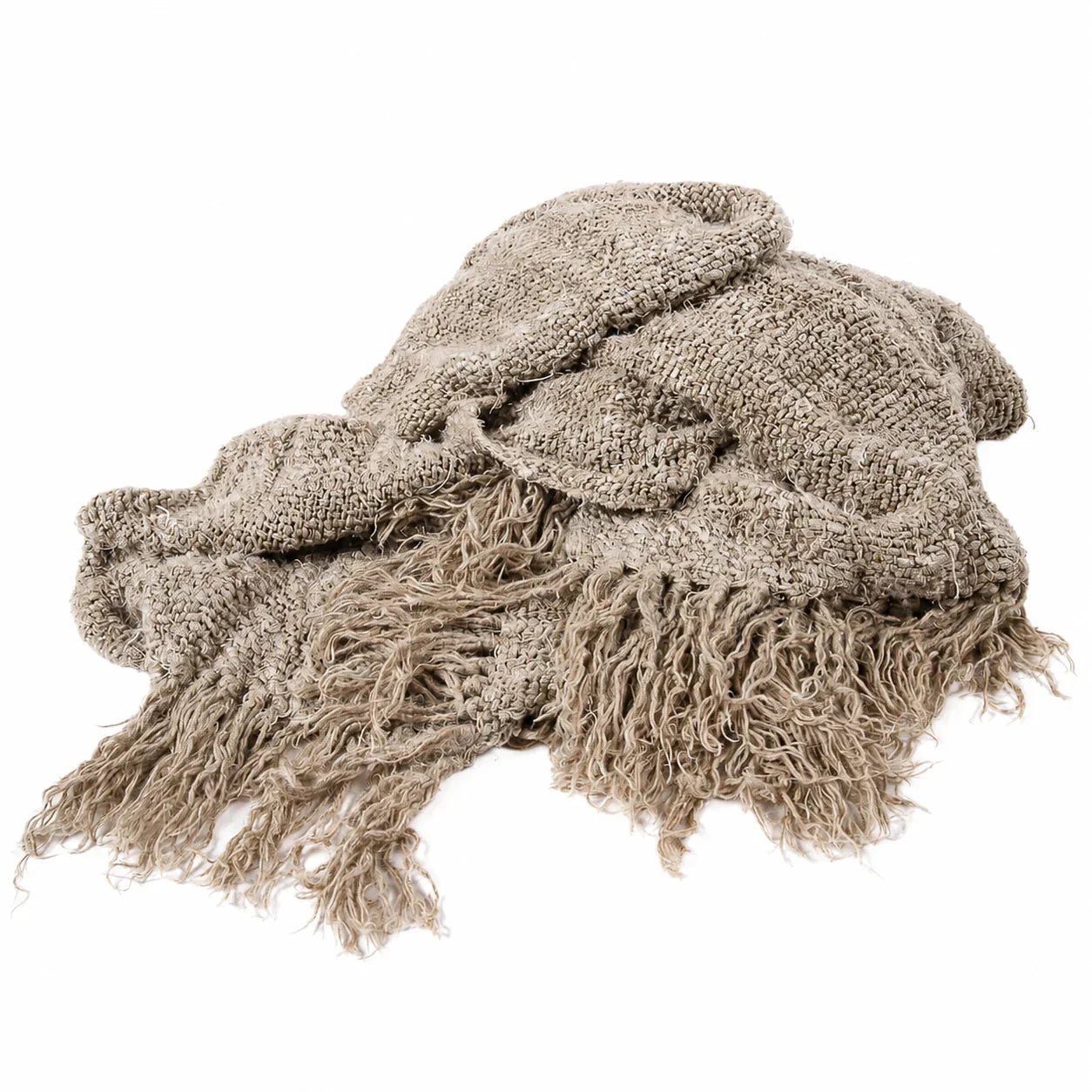 Wabi Recycled Linen Throw -Natural - Wander & Wild Home
