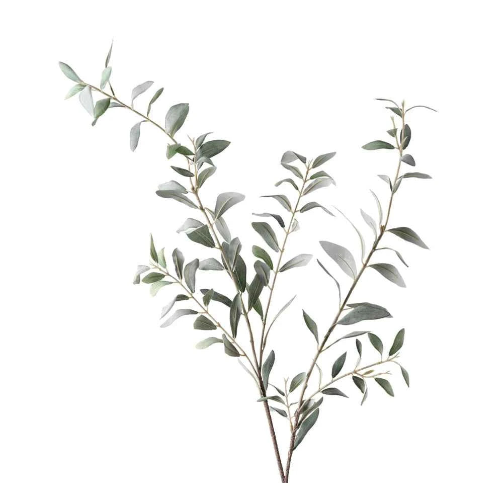 Faux Olive Leaf Spray | Grey Green 110cm