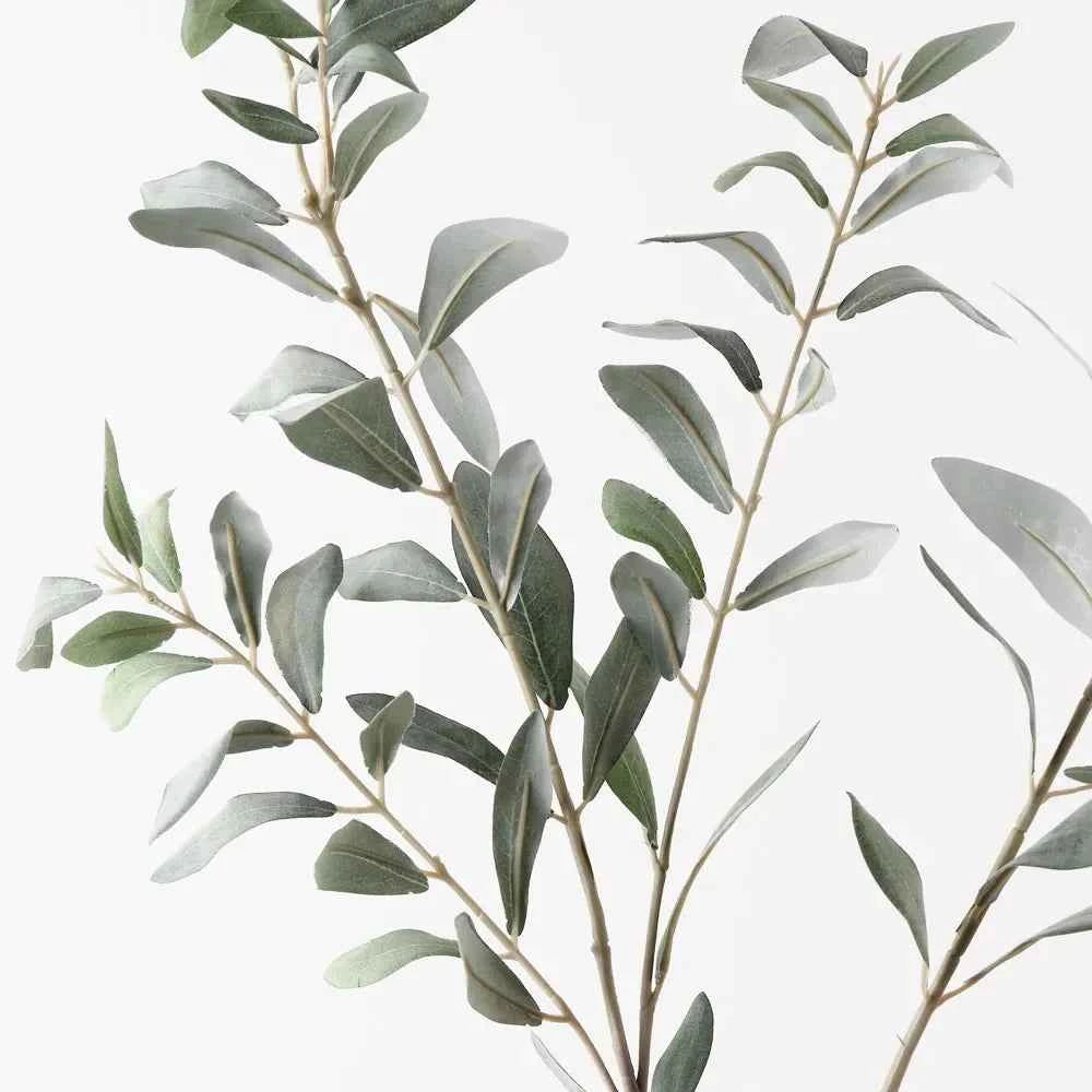 Faux Olive Leaf Spray | Grey Green 110cm