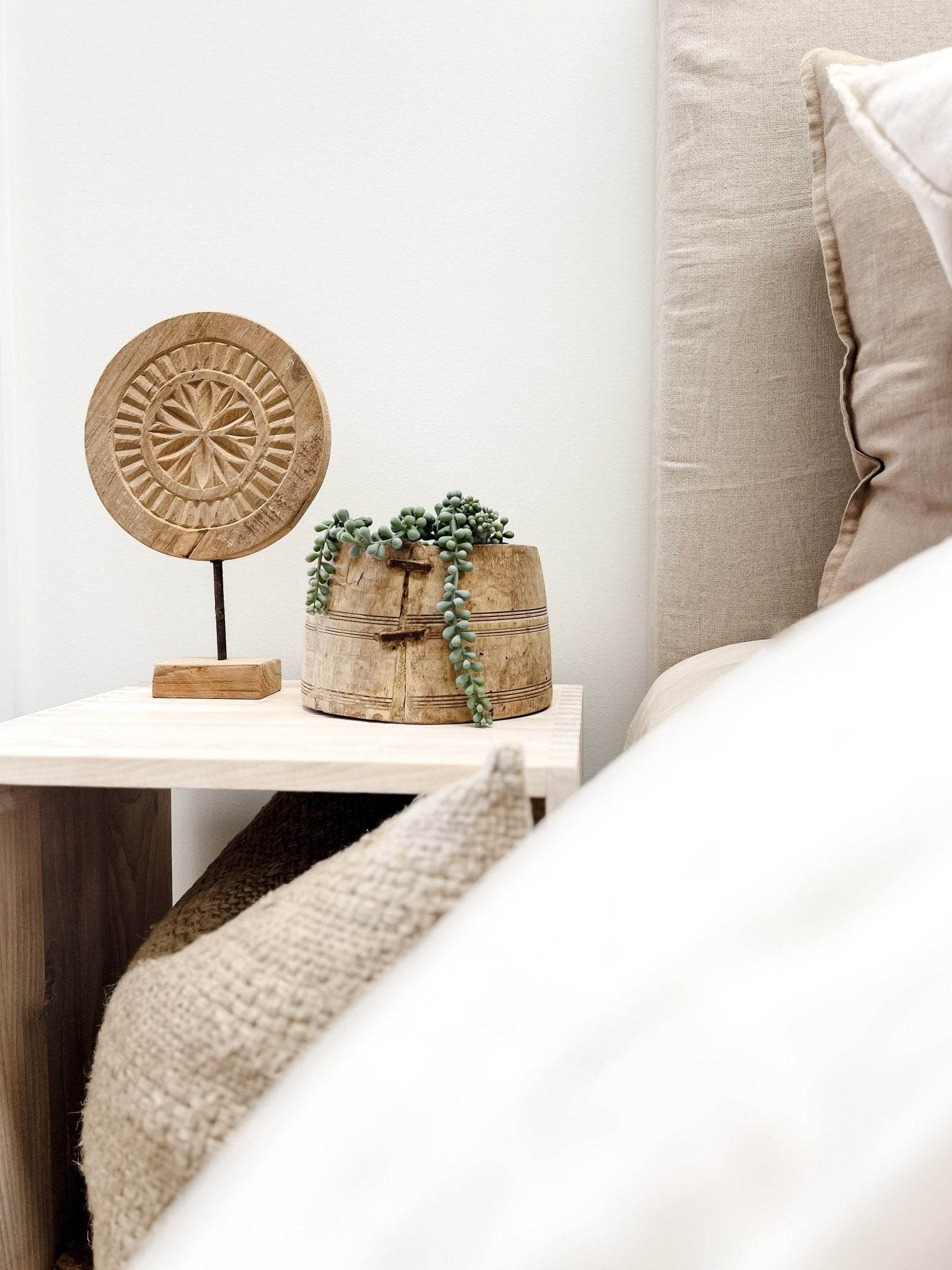 Wooden Indian Mana Pot -Various - Wander & Wild Home