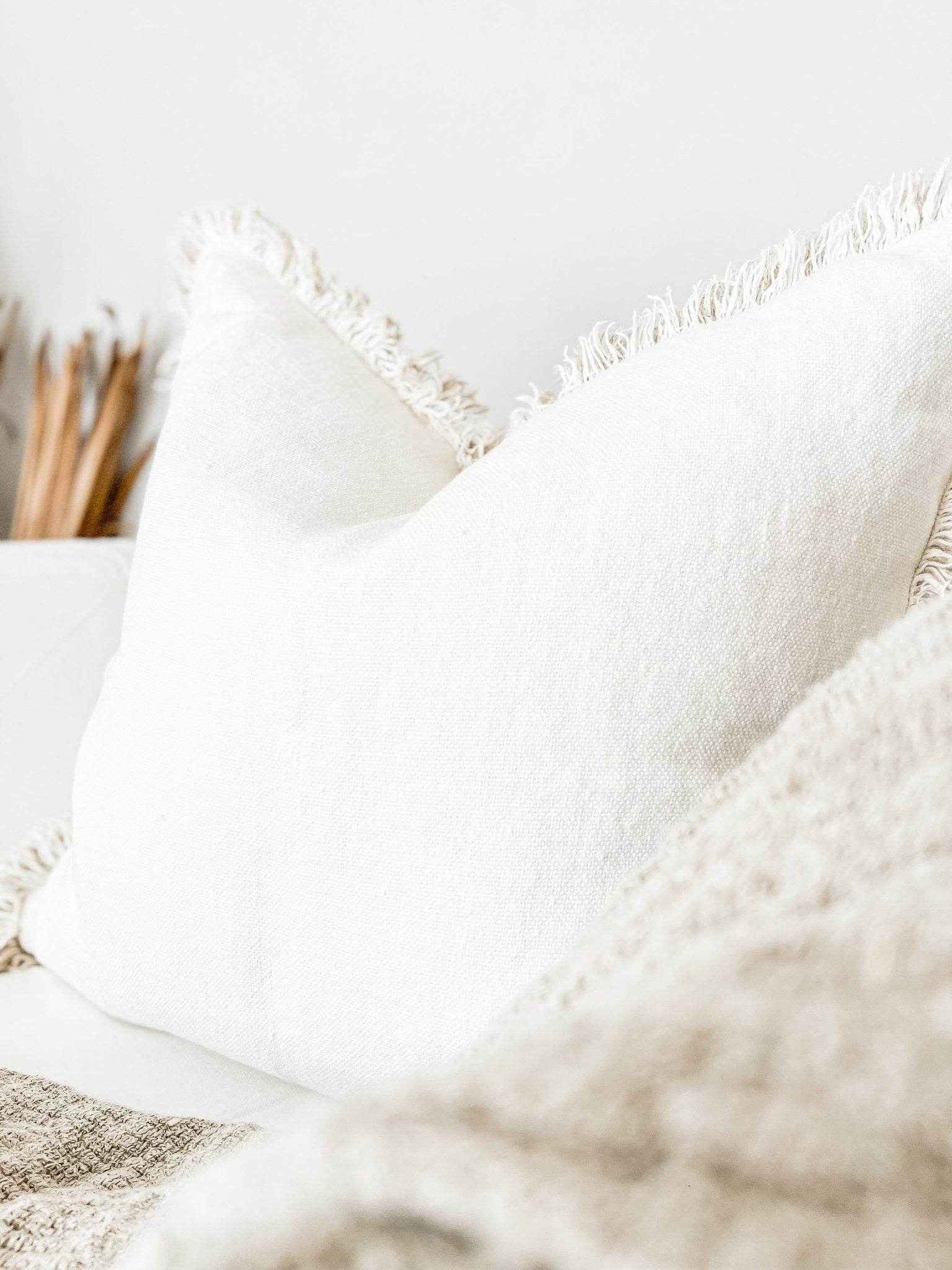 Briar Reversible Rustic Linen Cushion