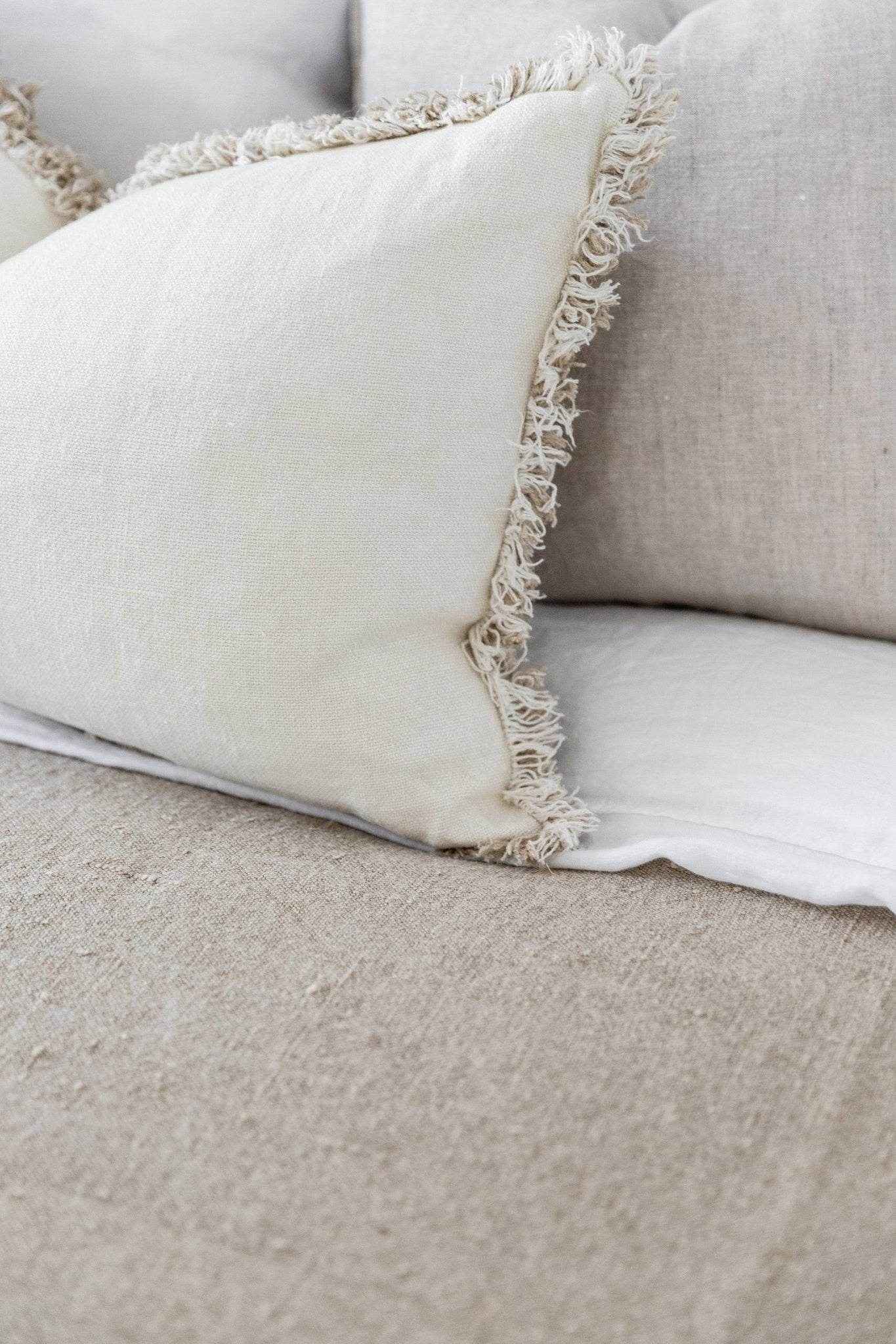Briar Reversible Rustic Linen Cushion