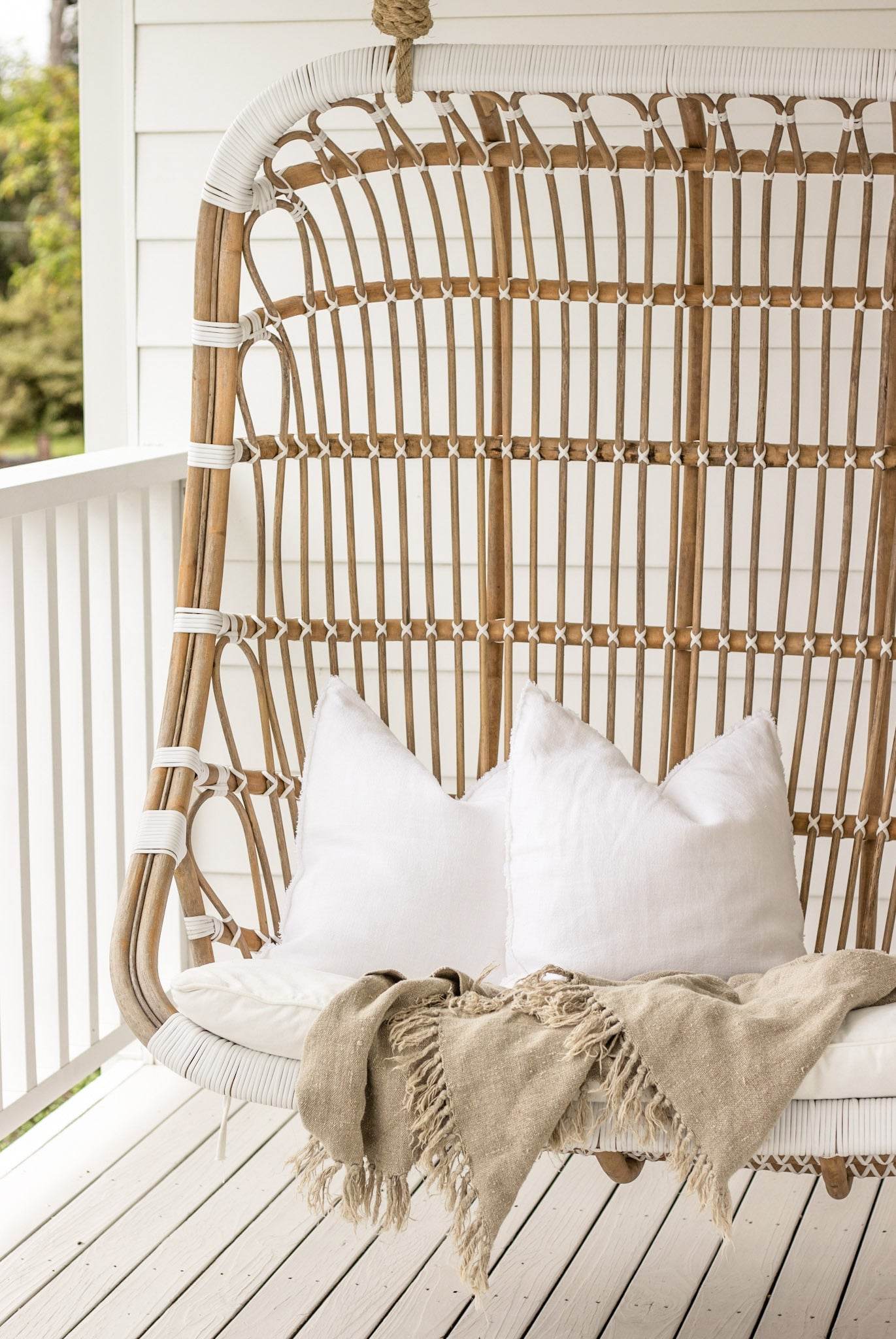 Briar Rustic Heavy Linen Throw - Natural - Wander & Wild Home